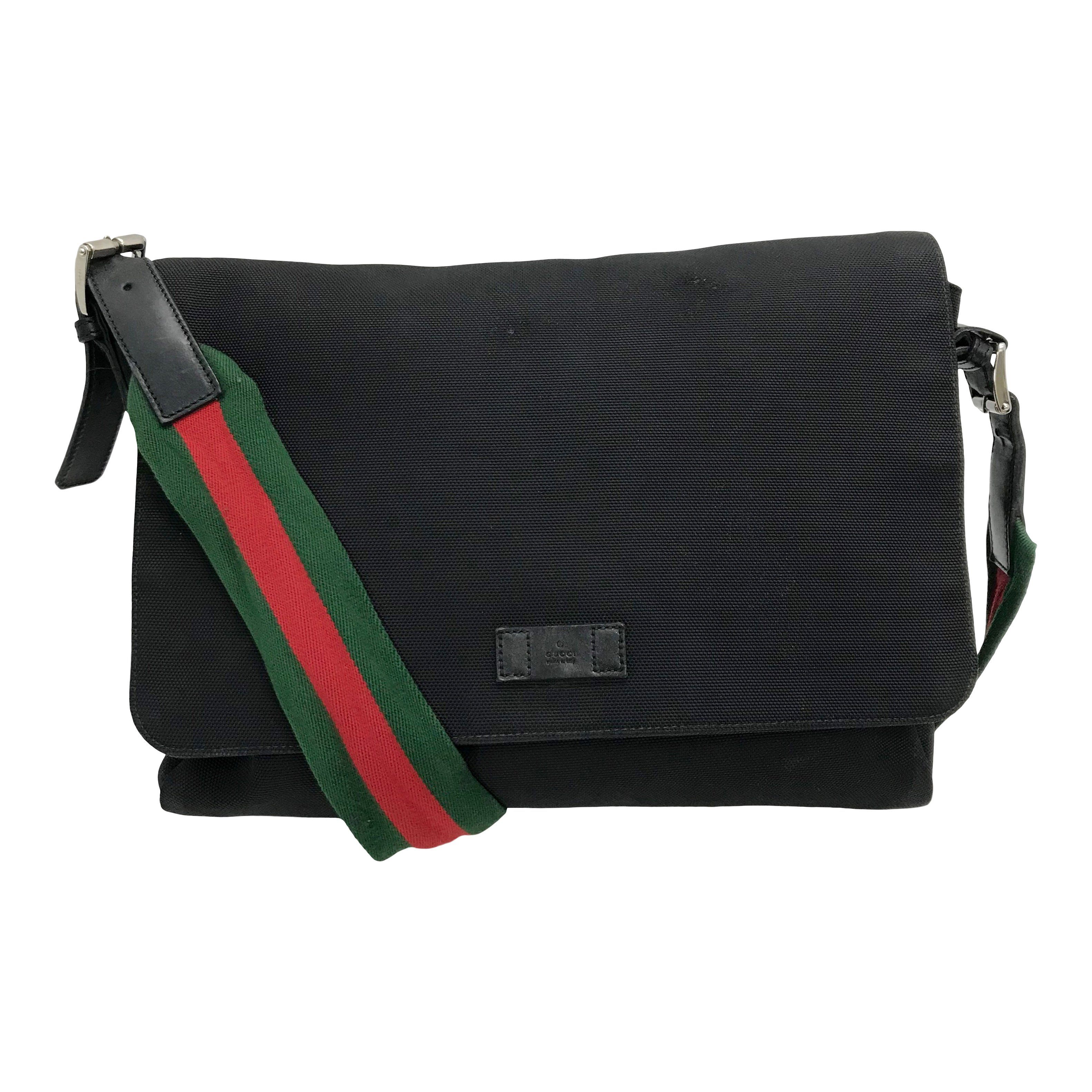 gucci techno canvas messenger bag