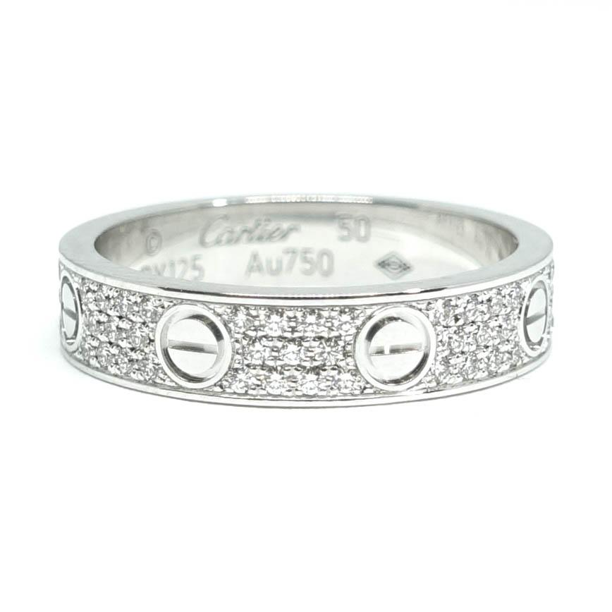 Cartier Pave Diamond Love Ring– Oliver Jewellery