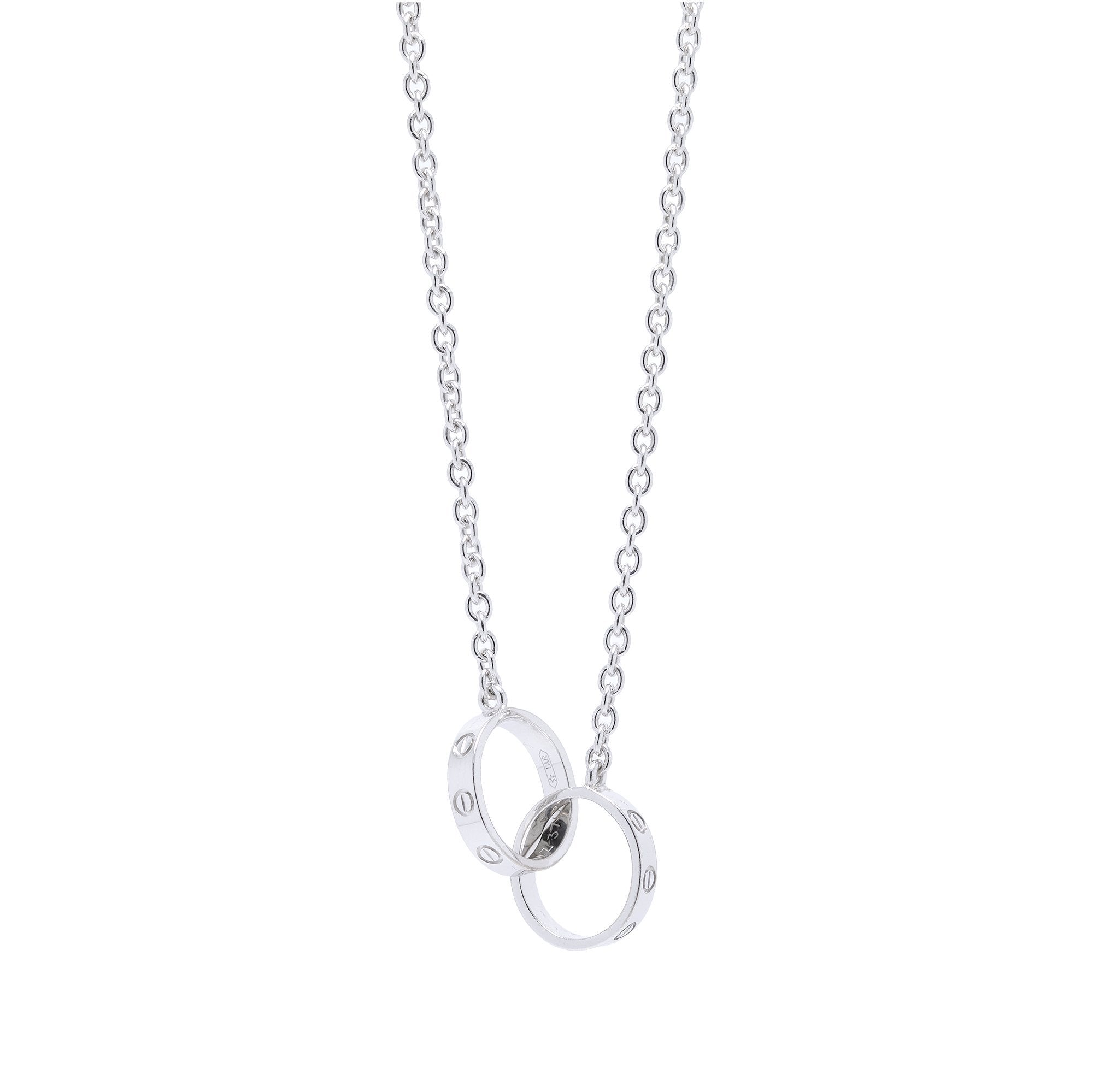 Cartier 18k White Gold Love Necklace– Oliver Jewellery