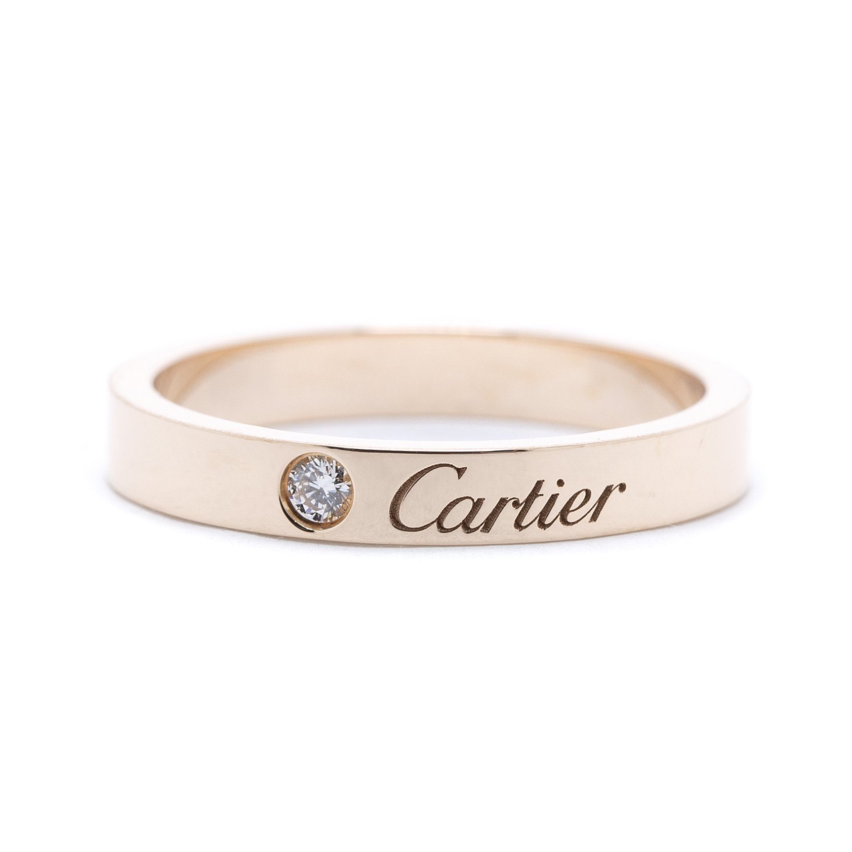 Cartier C de Cartier Diamond Wedding Band Ring– Oliver Jewellery