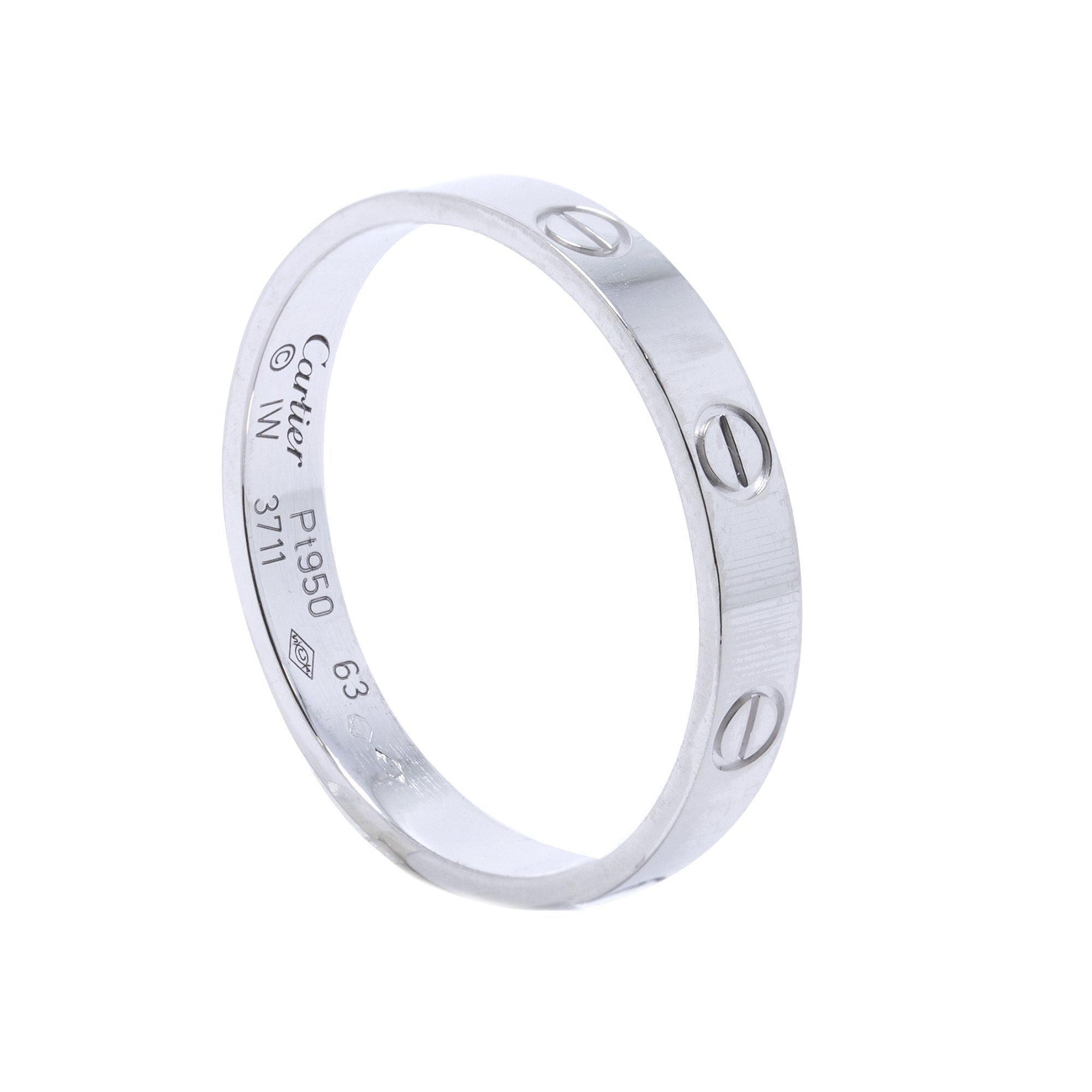 Cartier Platinum Love Wedding Band Ring– Oliver Jewellery
