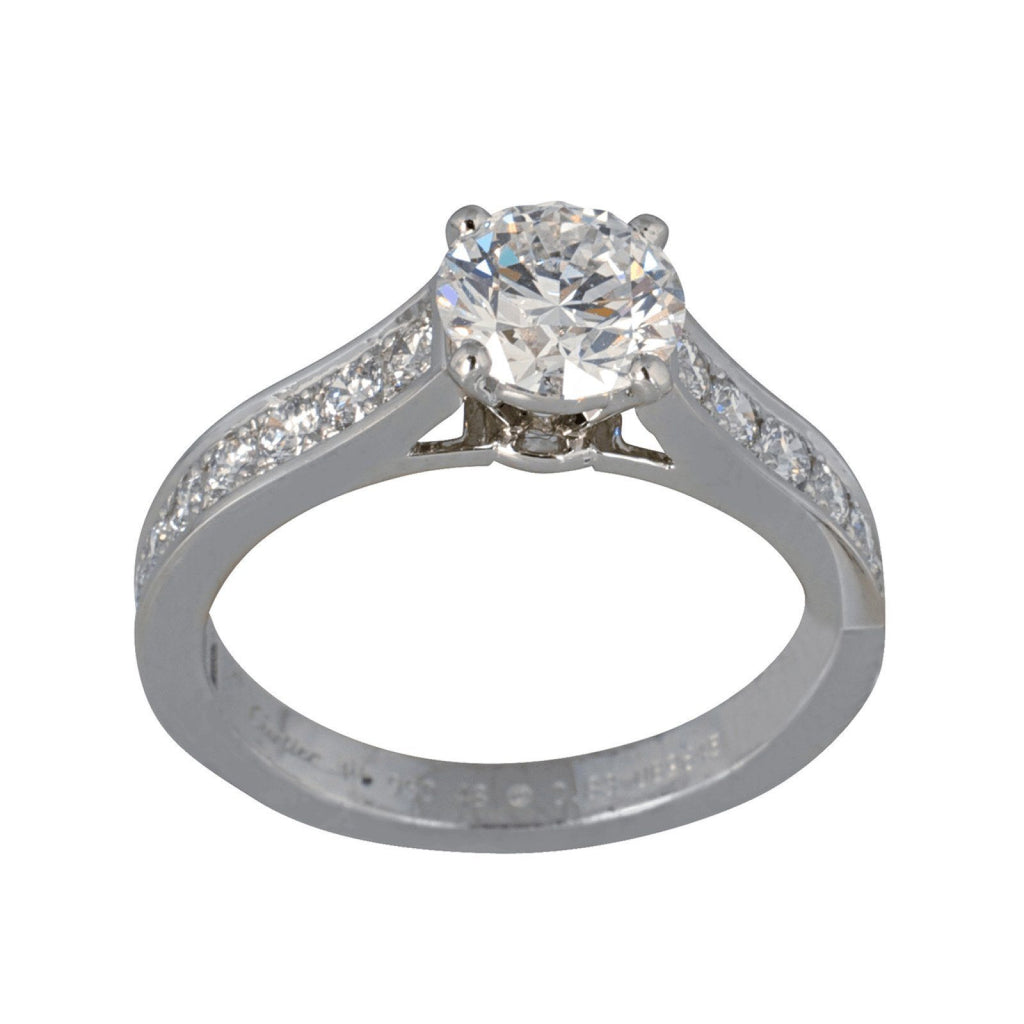 Cartier Solitaire 1895 0.83ct Round Diamond Engagement Ring– Oliver ...