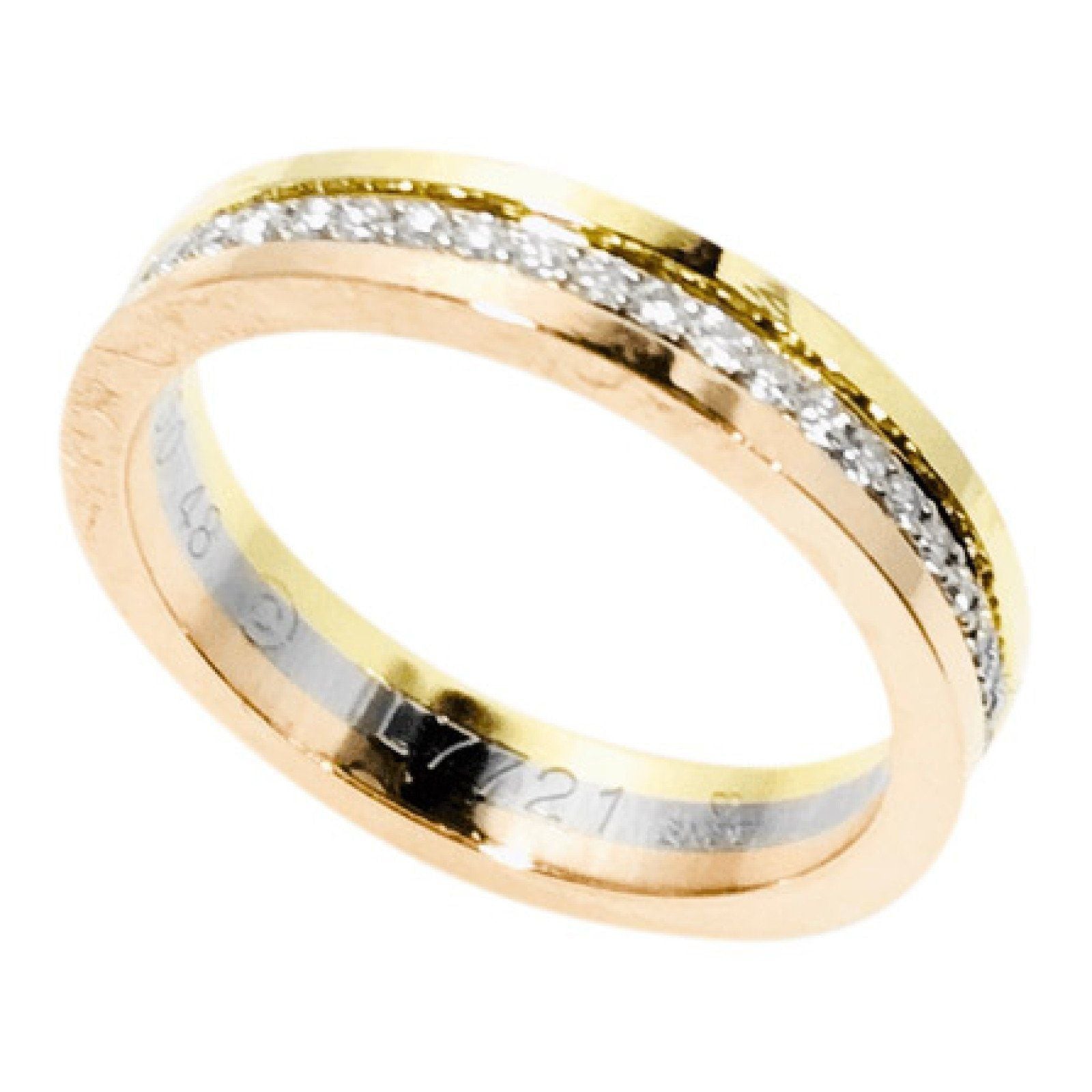 Cartier Trinity de Cartier Wedding Band with Diamonds Oliver Jewellery