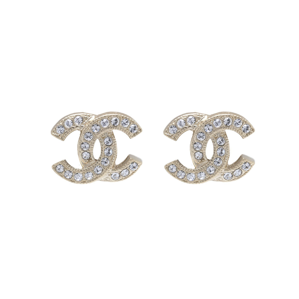 Chanel 2020 CC Crystal Stud Earrings– Oliver Jewellery