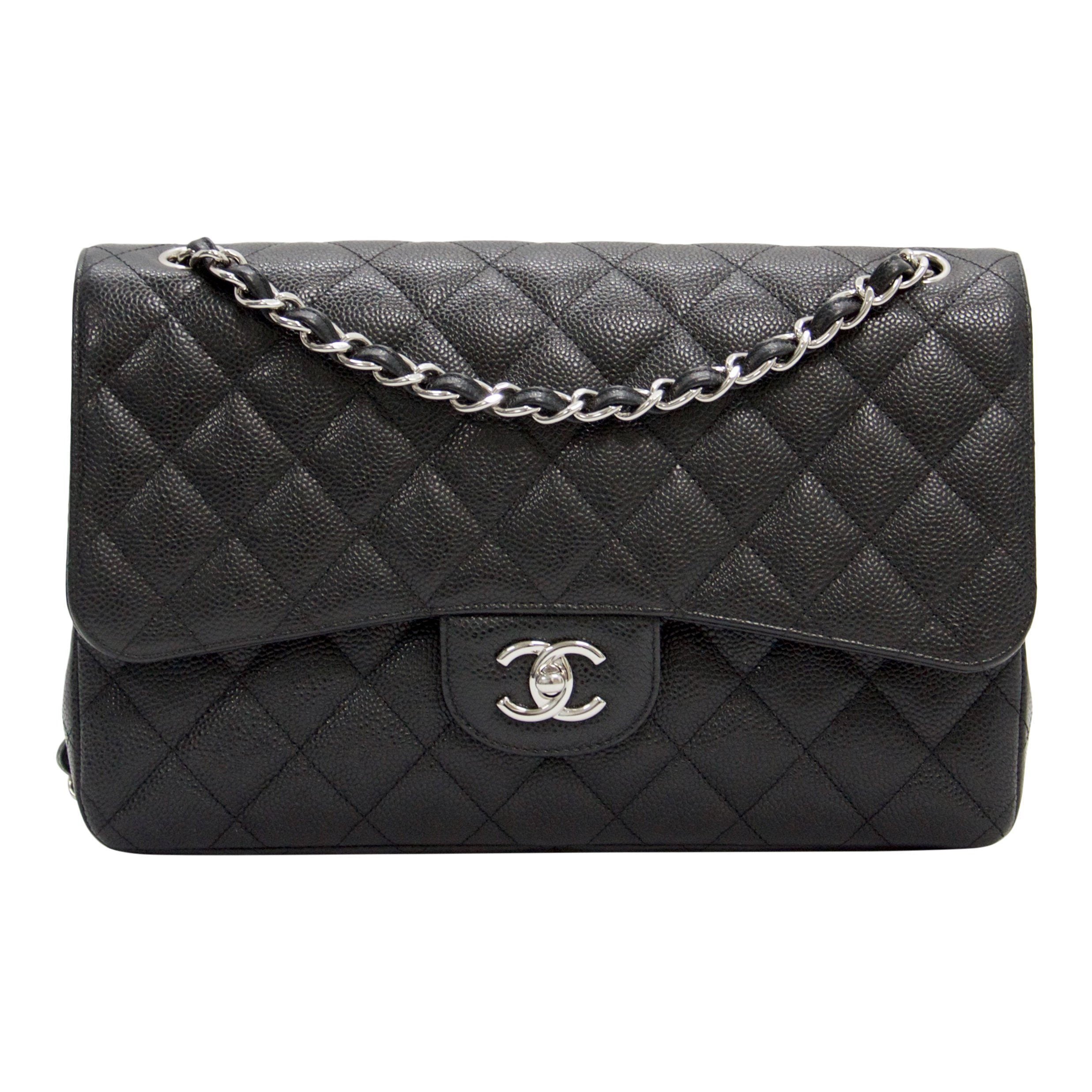 Chanel Caviar Classic Jumbo Double Flap Bag– Oliver Jewellery