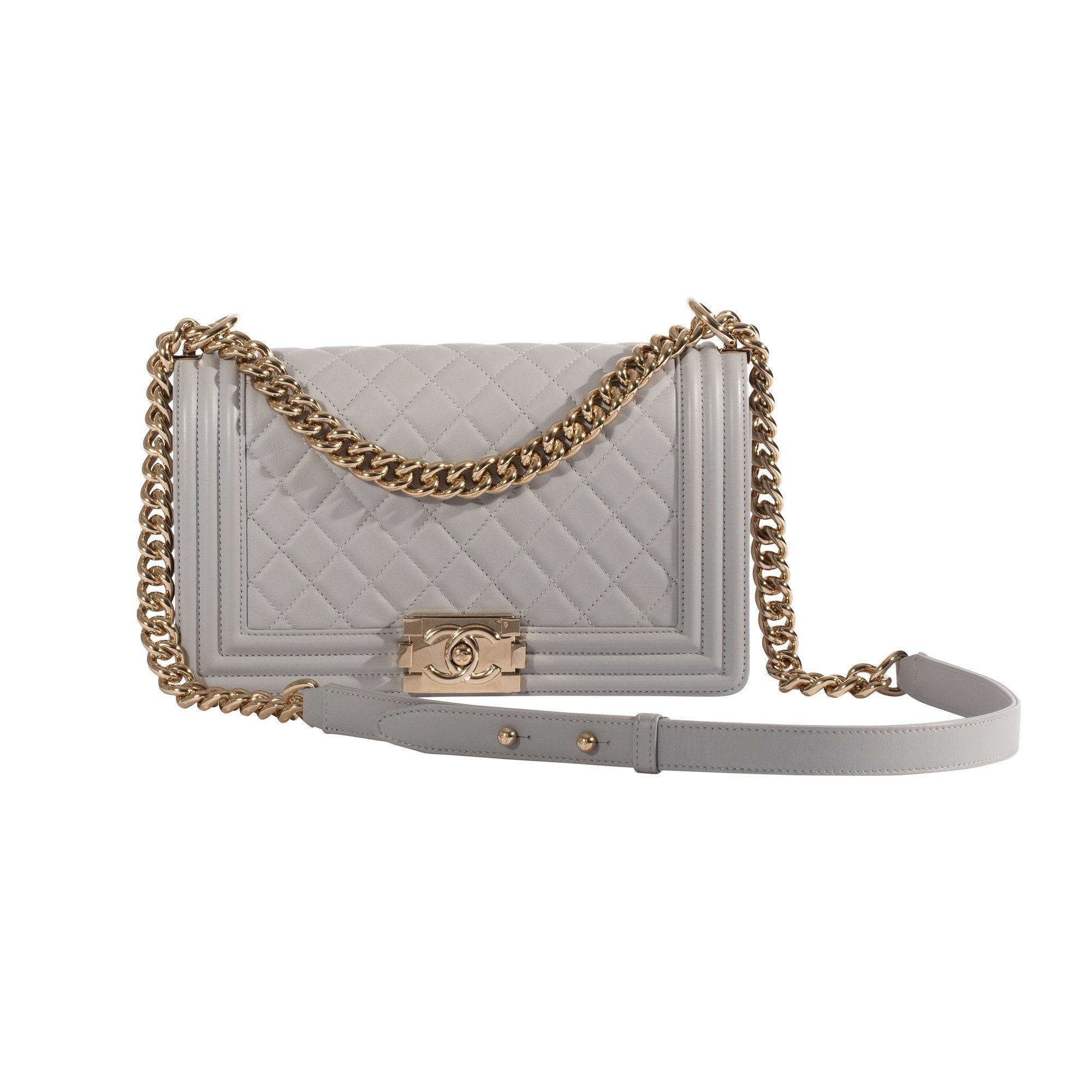 Chanel Grey Medium Boy Bag– Oliver Jewellery