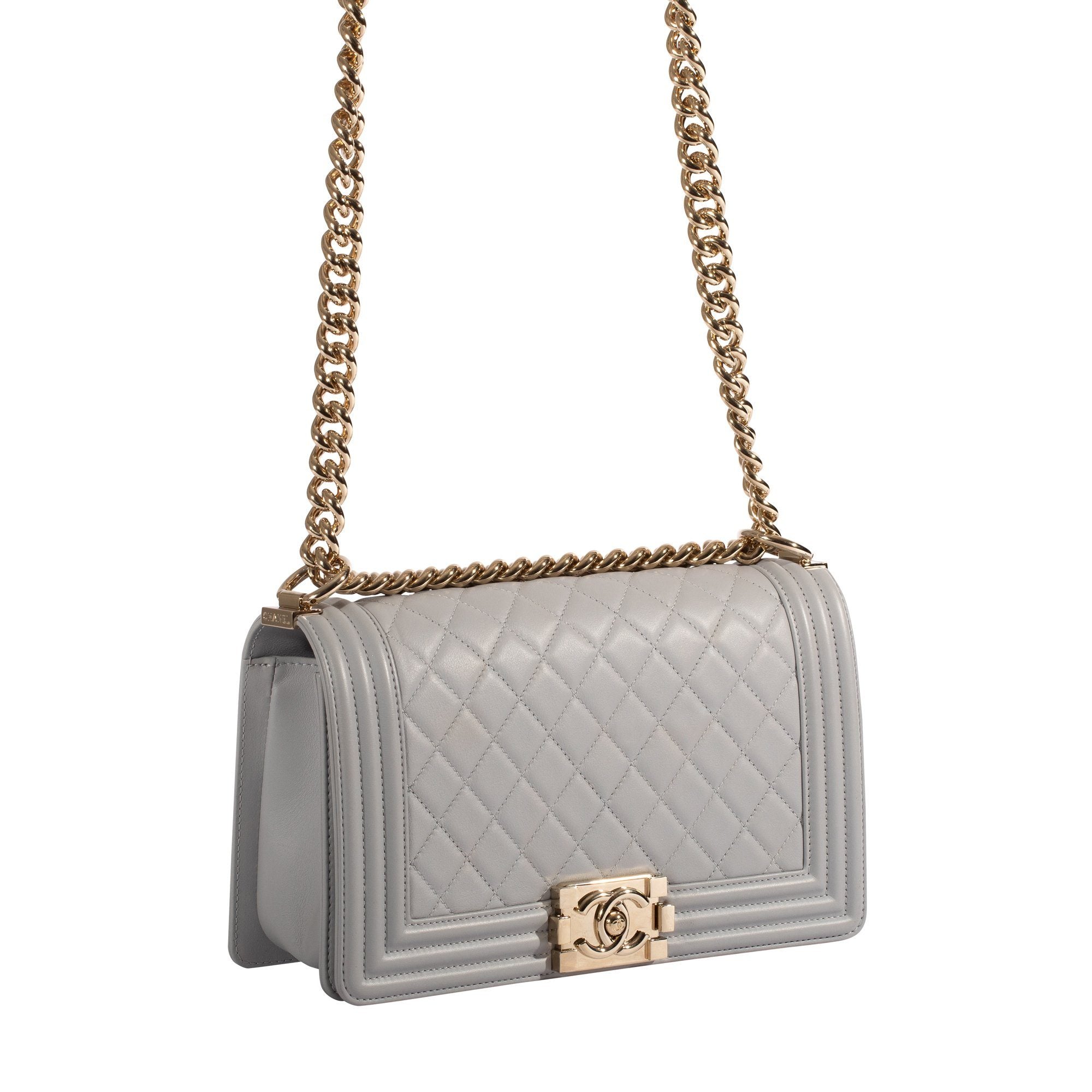 Chanel Grey Medium Boy Bag– Oliver Jewellery