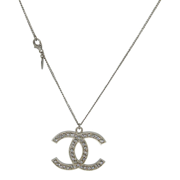 Chanel Large CC Crystal Pendant Necklace– Oliver Jewellery