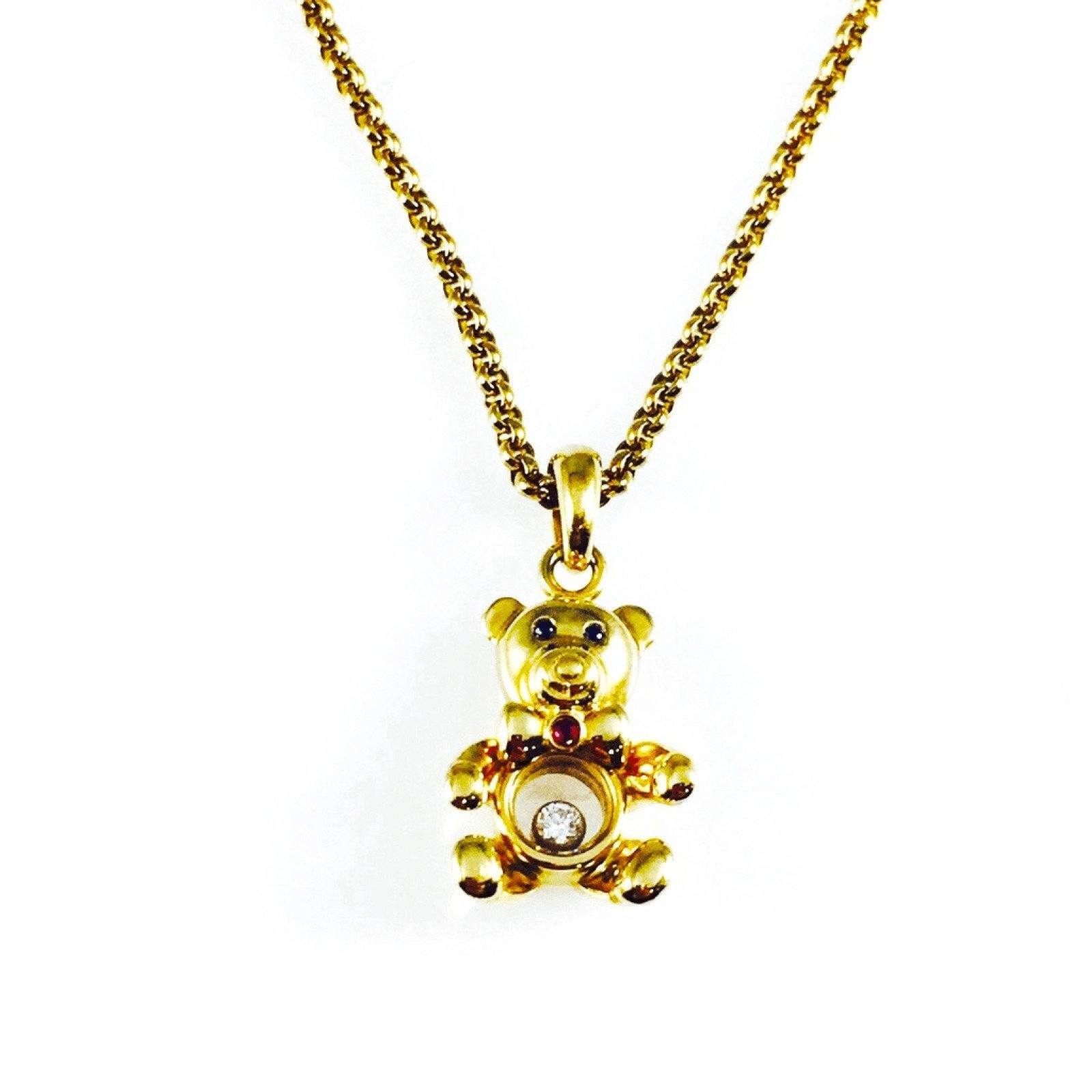 Chopard Floating Diamond Teddy Bear Pendant Necklace– Oliver Jewellery