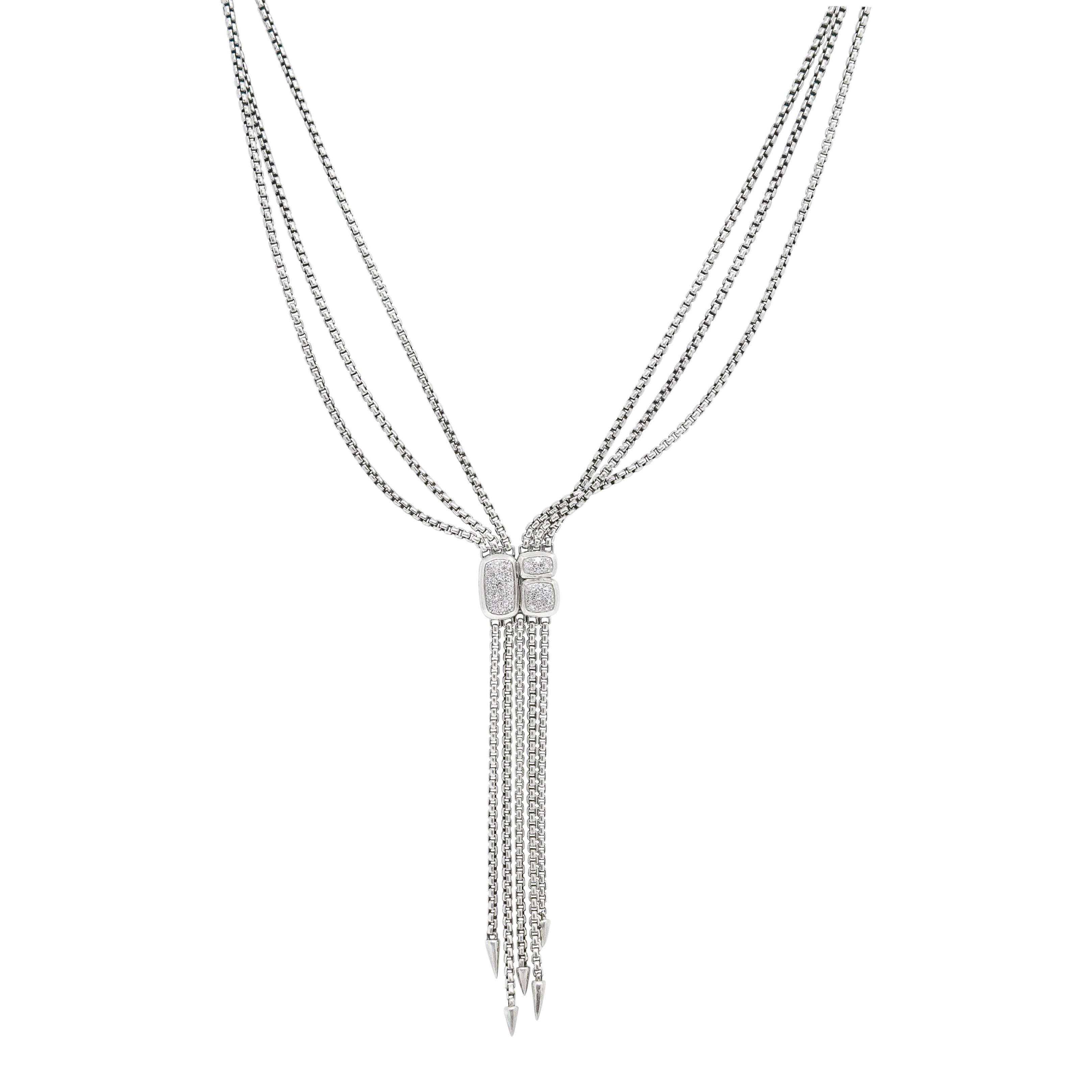 David Yurman Confetti Drop Necklace with Diamonds– Oliver Jewellery