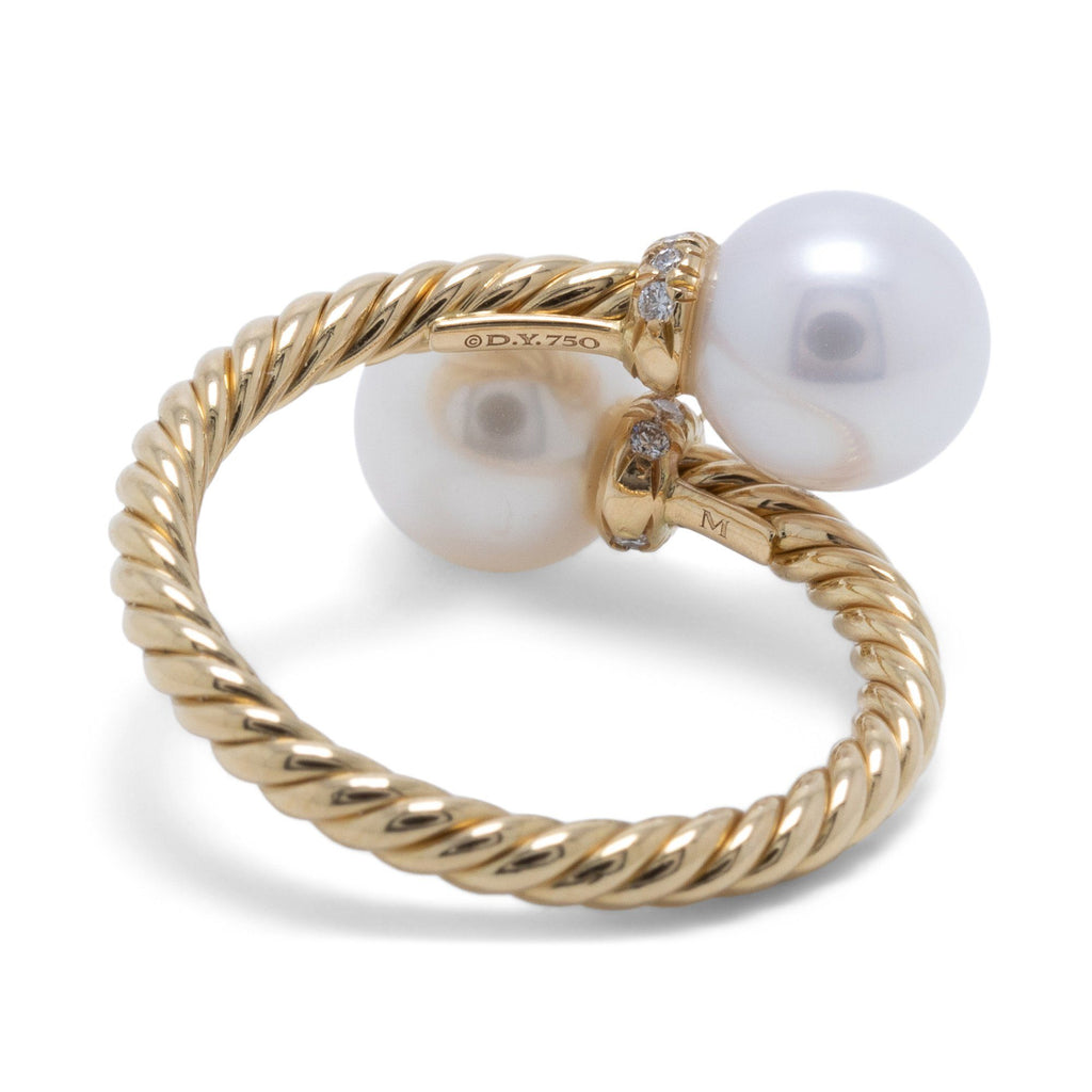 David Yurman Solari Bypass Ring with Pearls & Diamonds– Oliver Jewellery