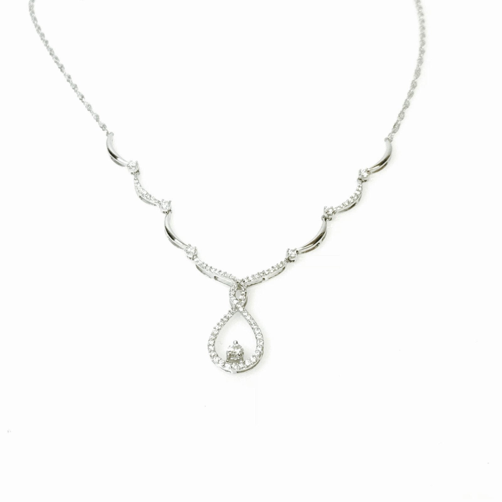 Diamond Drop Pendant Necklace– Oliver Jewellery