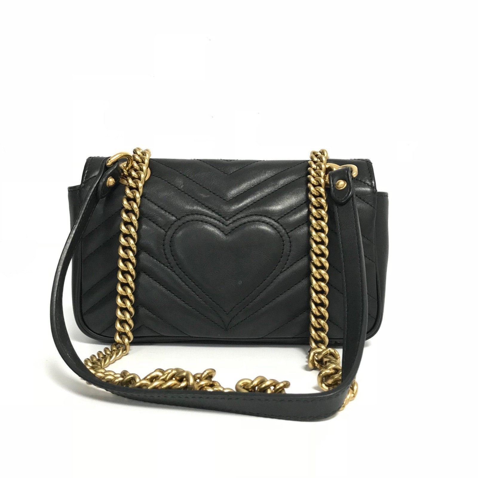 Gucci Black Marmont Matelasse Mini Bag– Oliver Jewellery