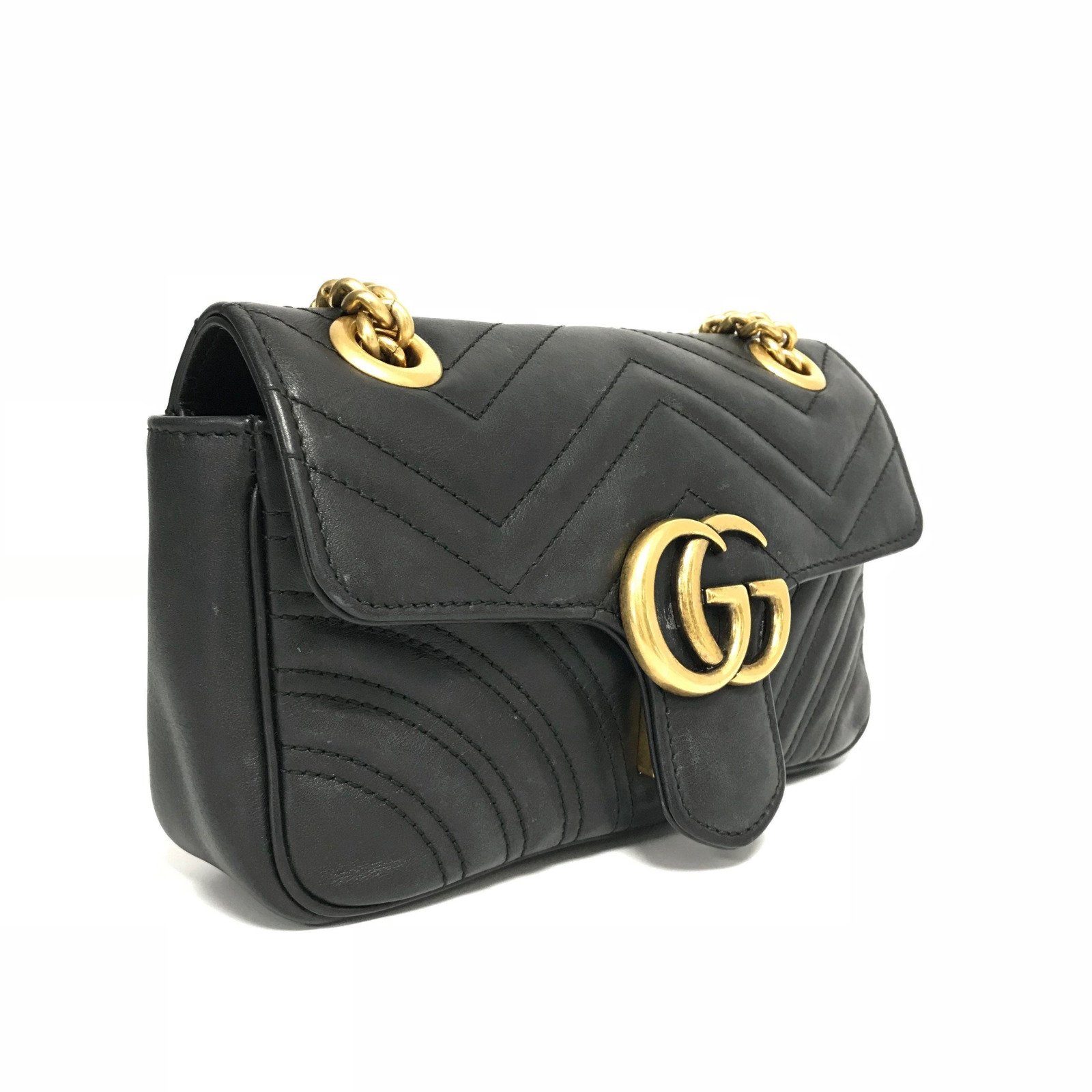 Gucci Black Marmont Matelasse Mini Bag– Oliver Jewellery
