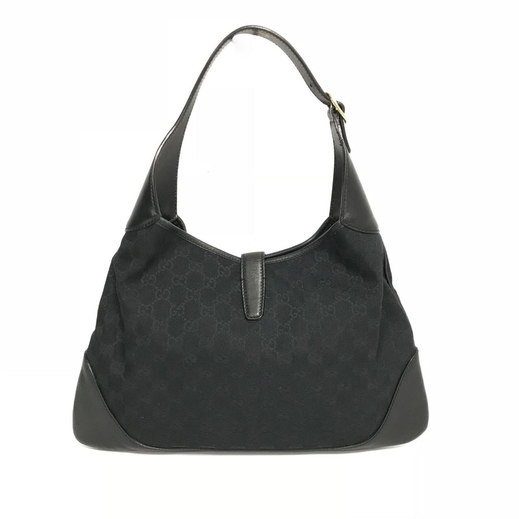 Gucci Black Monogram Web Jackie O Hobo Bag– Oliver Jewellery