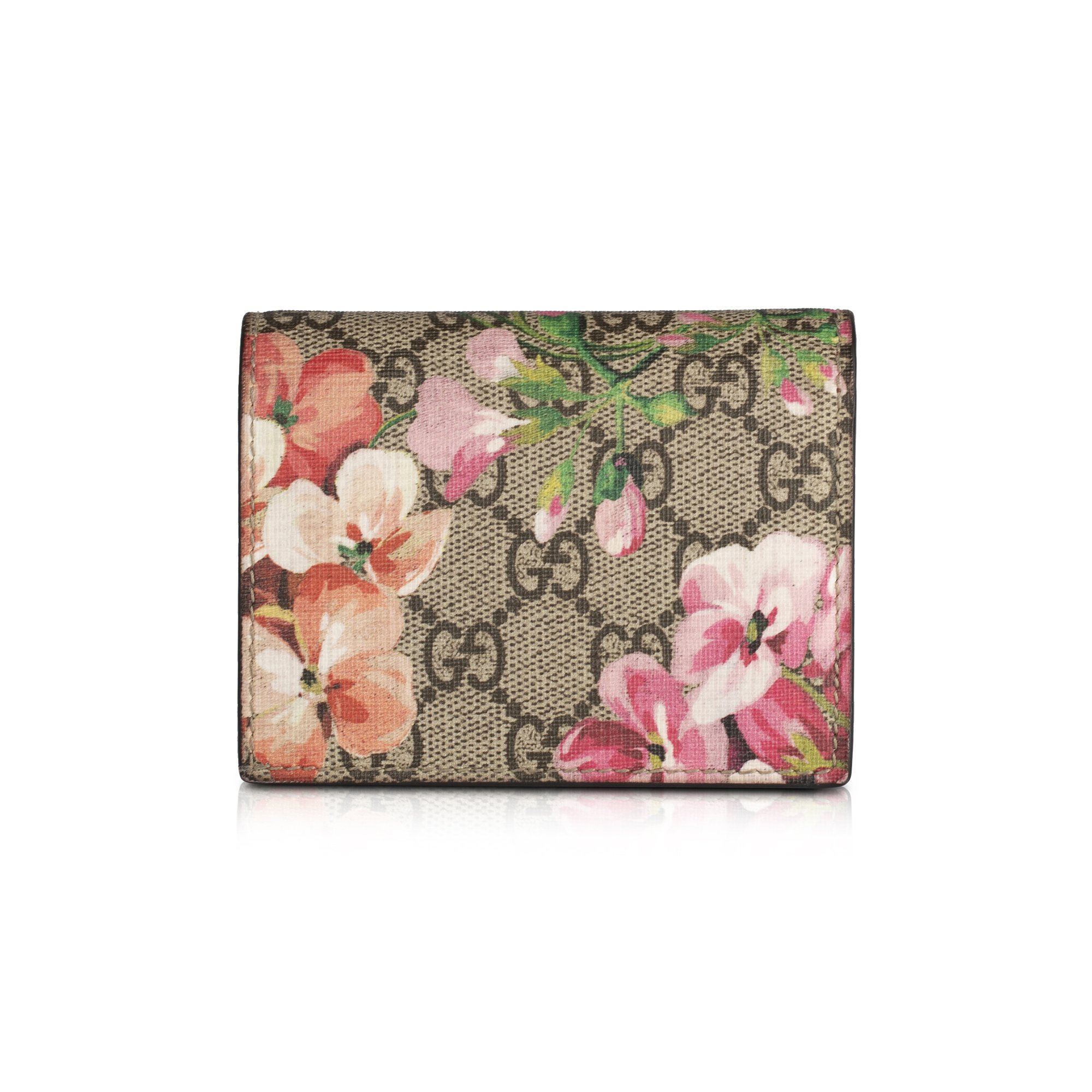 gucci floral print wallet