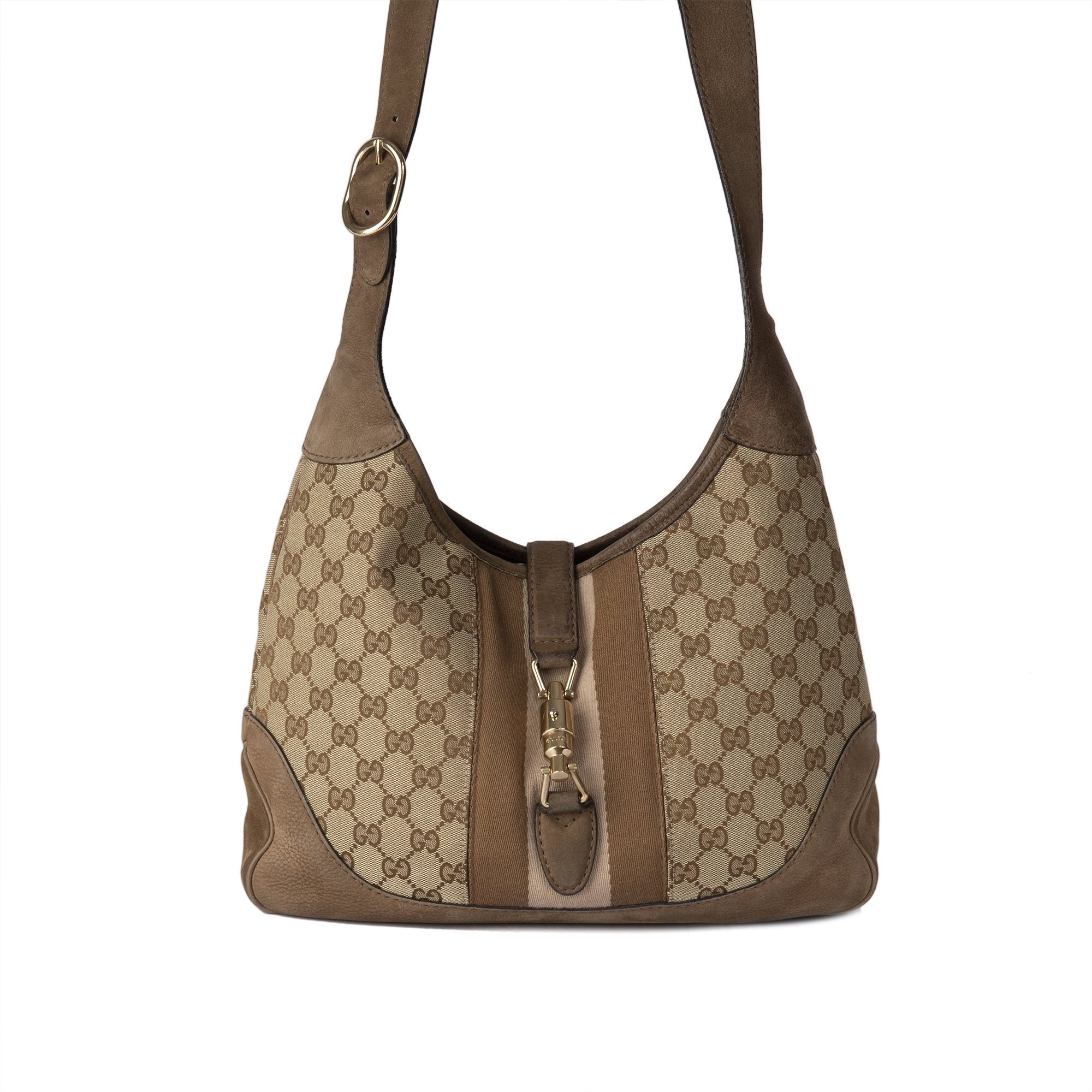 gucci gg canvas jackie bag