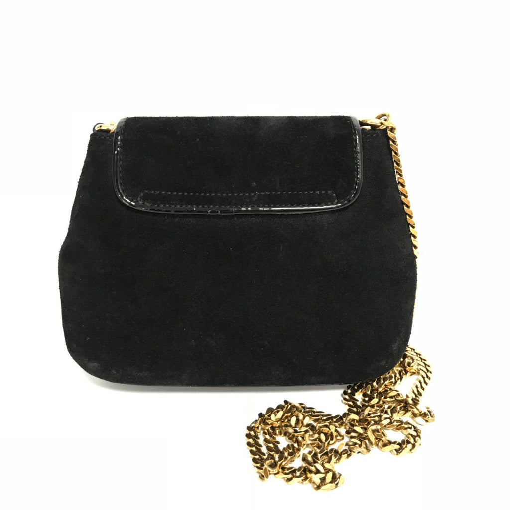Gucci Small 1973 Black Suede Shoulder Bag– Oliver Jewellery