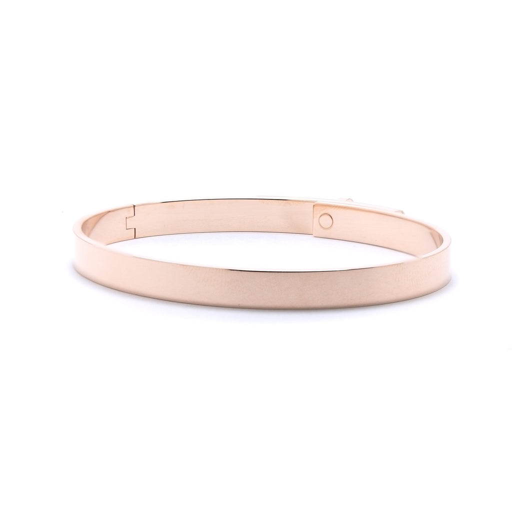 Hermes Rose Gold & Diamond Kelly Bracelet, Small Model– Oliver Jewellery