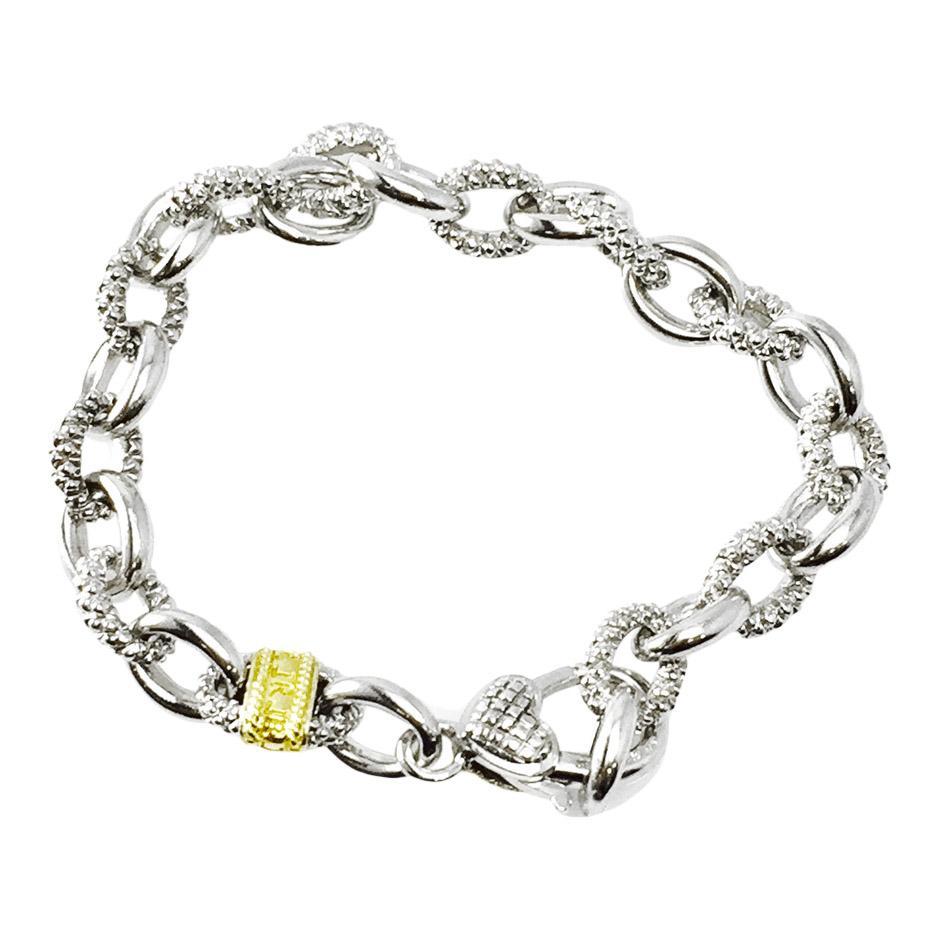 Judith Ripka Small Logo Fontaine Link Bracelet– Oliver Jewellery