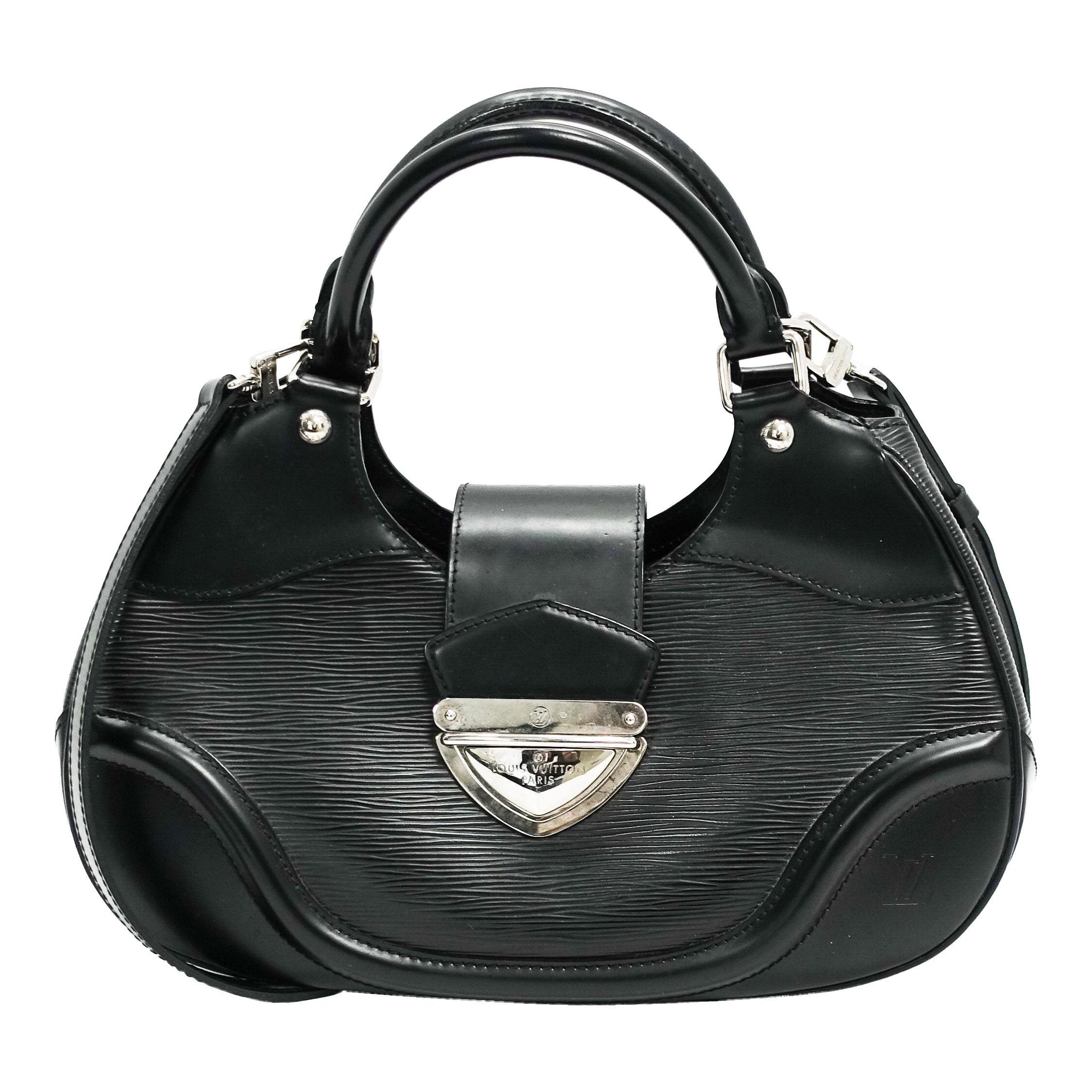 Louis Vuitton Black Epi Leather Sac Montaigne Bag with Strap– Oliver Jewellery