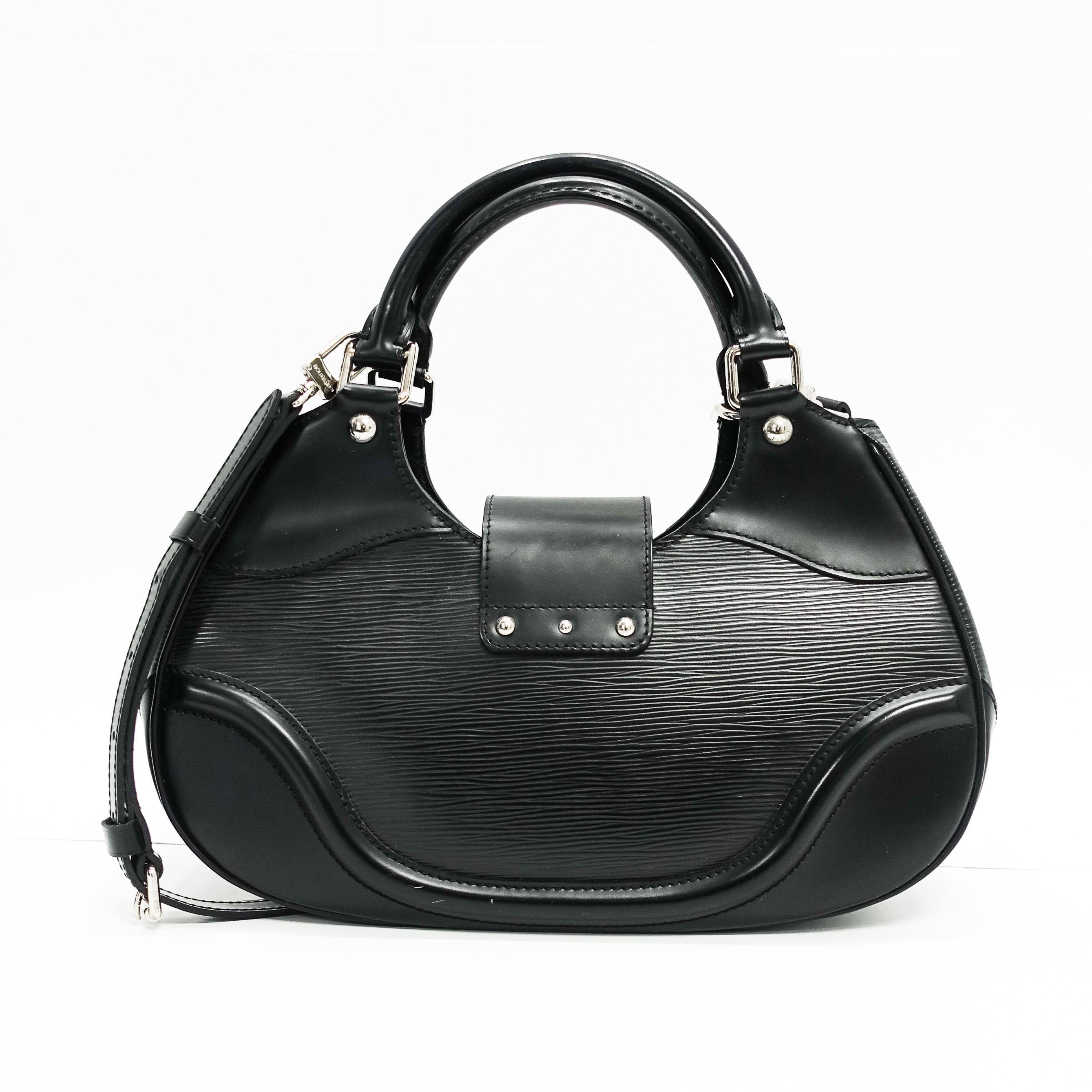 Louis Vuitton Black Epi Leather Sac Montaigne Bag with Strap– Oliver Jewellery
