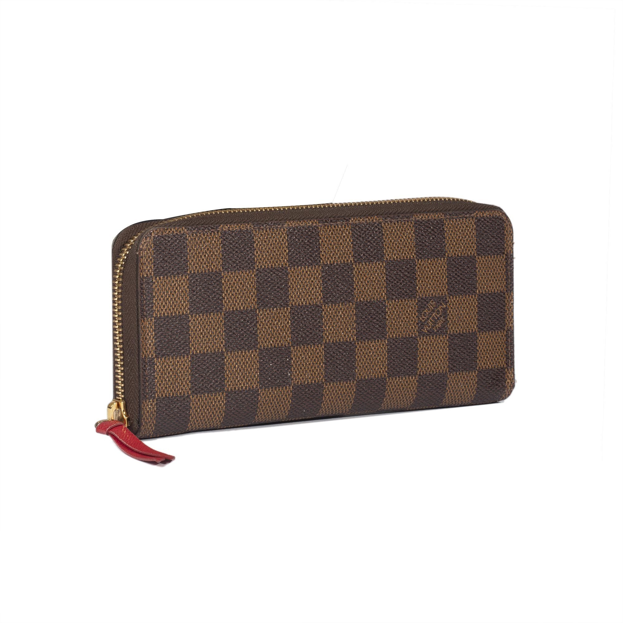 Preowned Louis Vuitton Clemence Wallet Damier Ebene