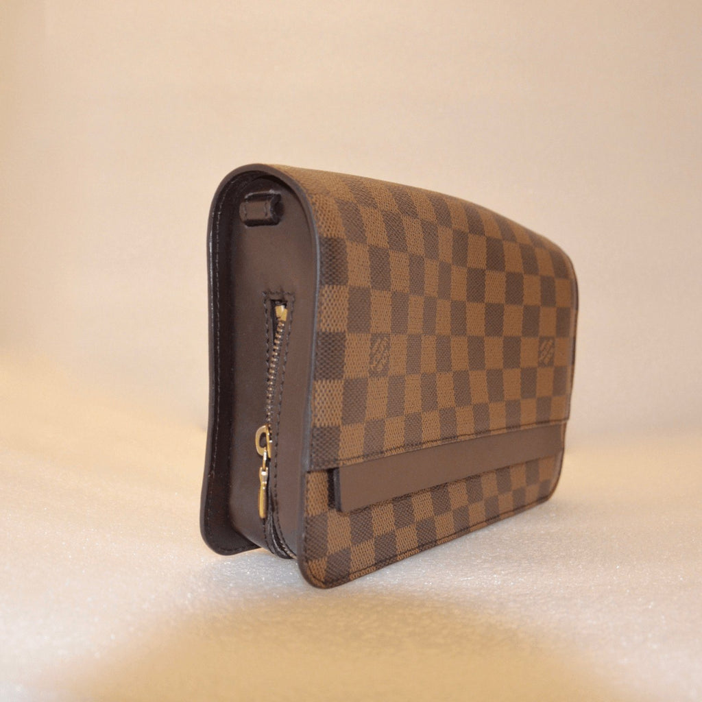 Louis Vuitton Women'S Pochette Saint Louis Damier Ebene Canvas Clutch -  Brown for Women