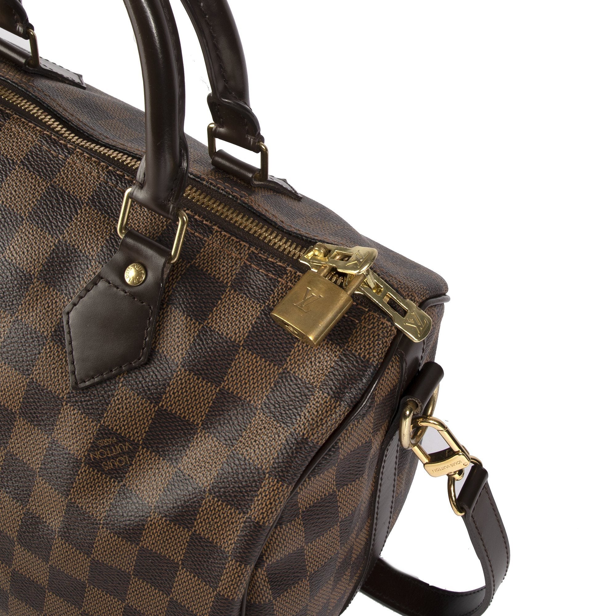 Louis Vuitton Speedy 30 in Damier Ebene with Felt Liner - SOLD