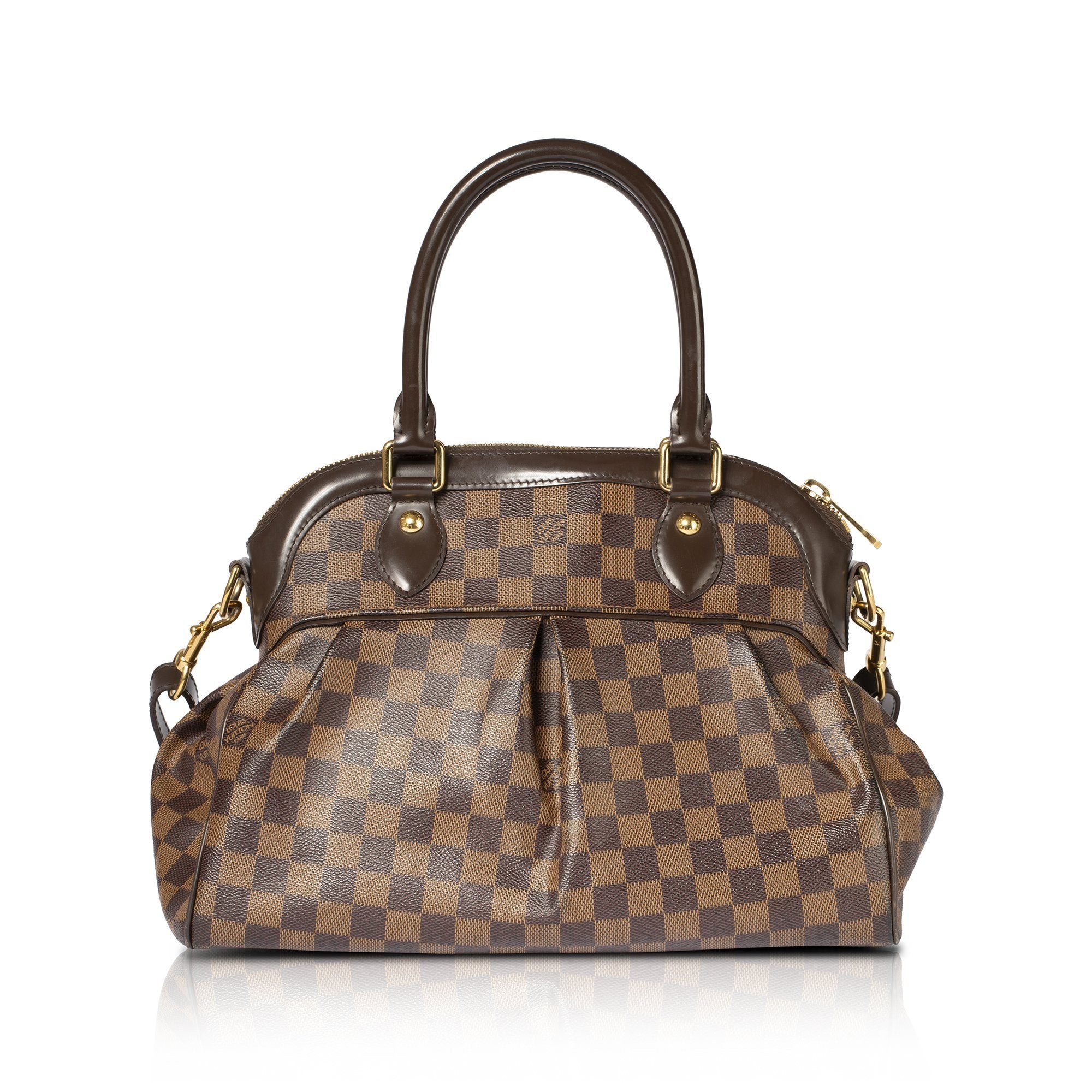 LOUIS VUITTON Damier Ebene Trevi PM 2way Handbag