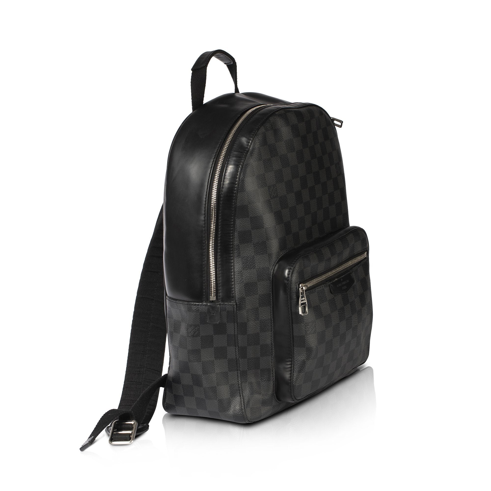 Louis Vuitton LV Men Josh Backpack in Damier Graphite Canvas-Grey