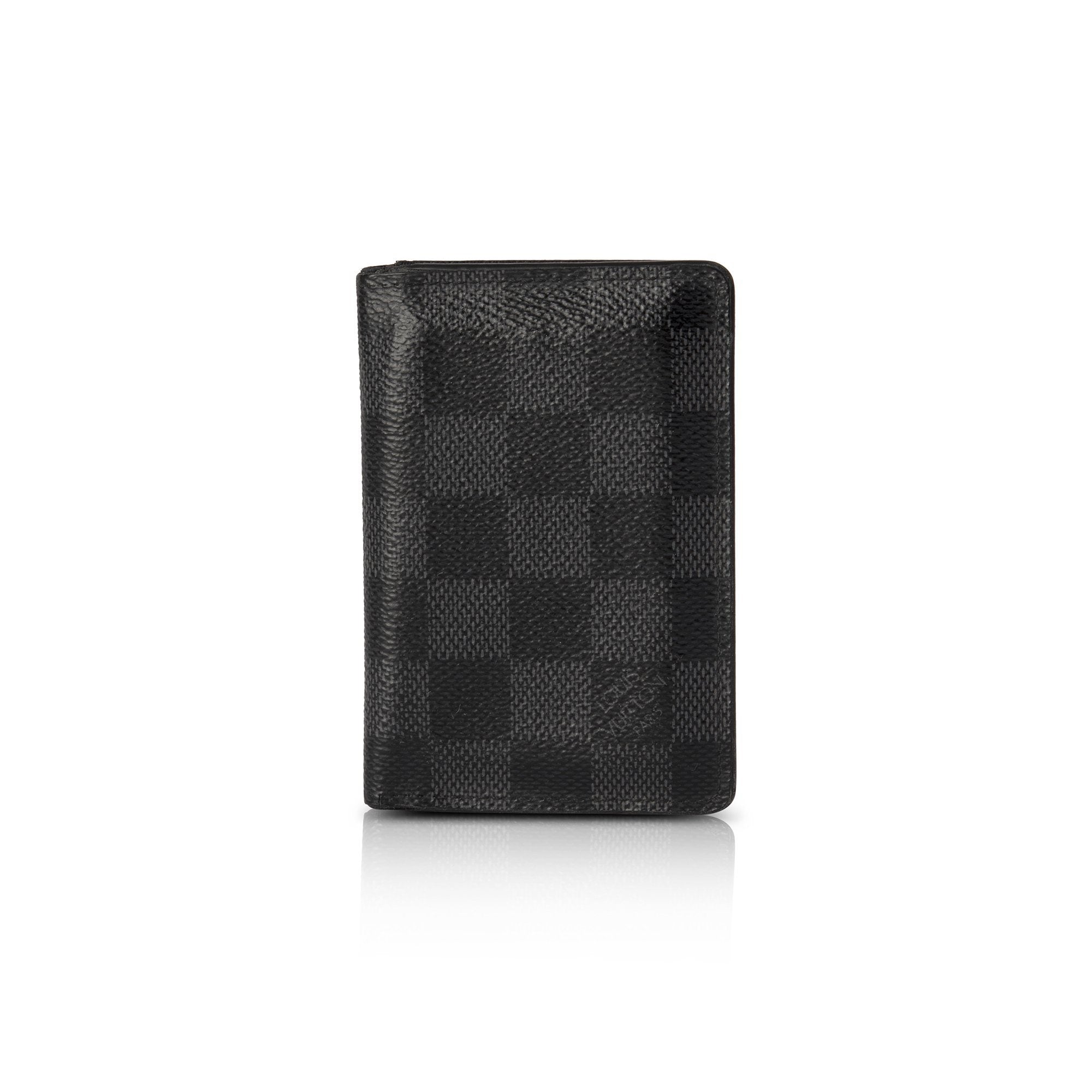 Louis Vuitton Pocket Organizer Damier Graphite Map Black Lining in Coated  CanvasLouis Vuitton Pocket Organizer Damier Graphite Map Black Lining in Coated  Canvas - OFour