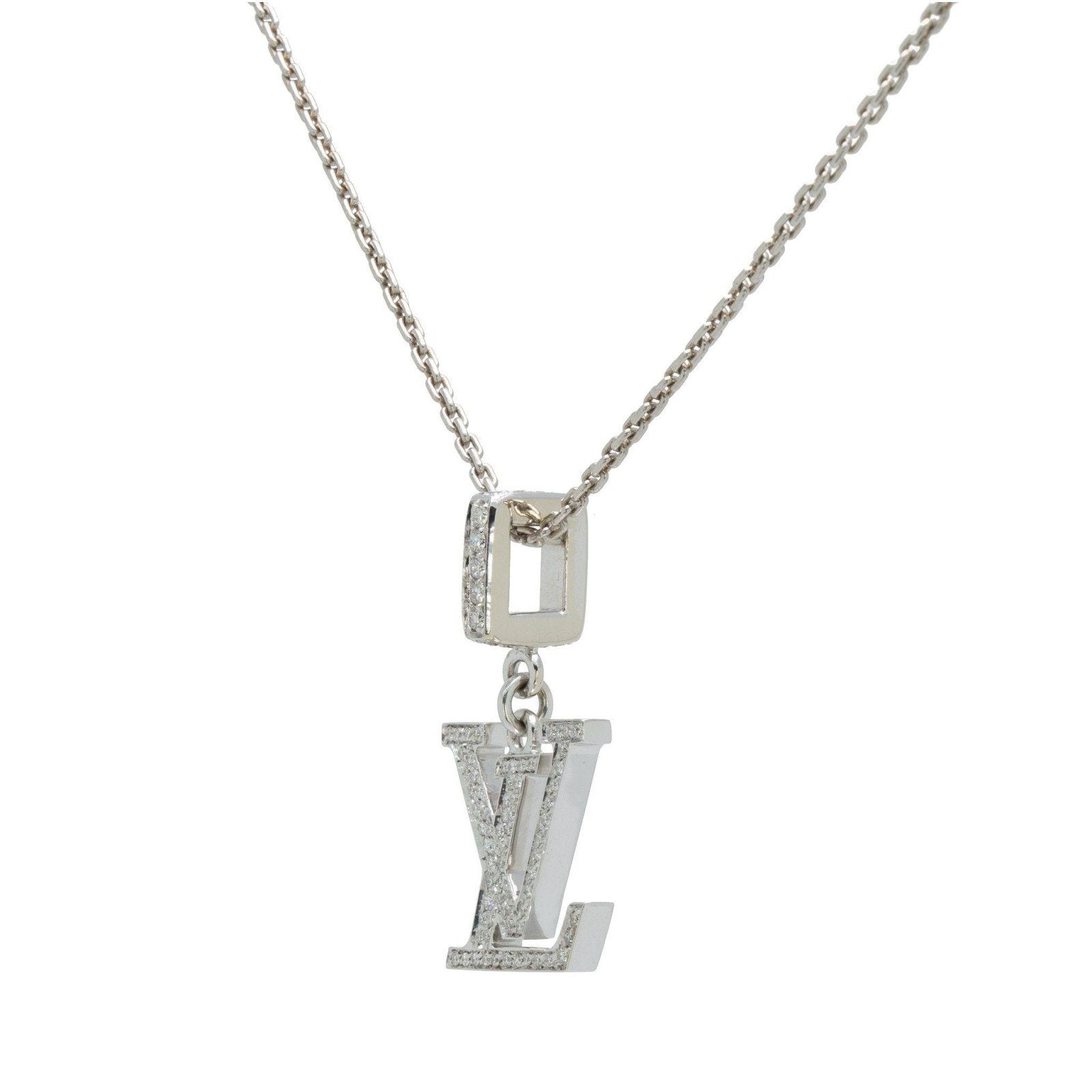 Louis-Vuitton Pandantiff Diamond Necklace