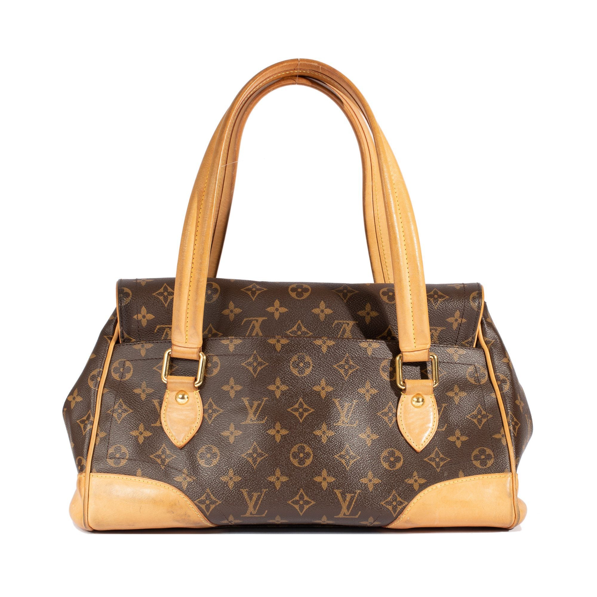 This Louis Vuitton Monogram Pochette Beverly Clutch was named after th