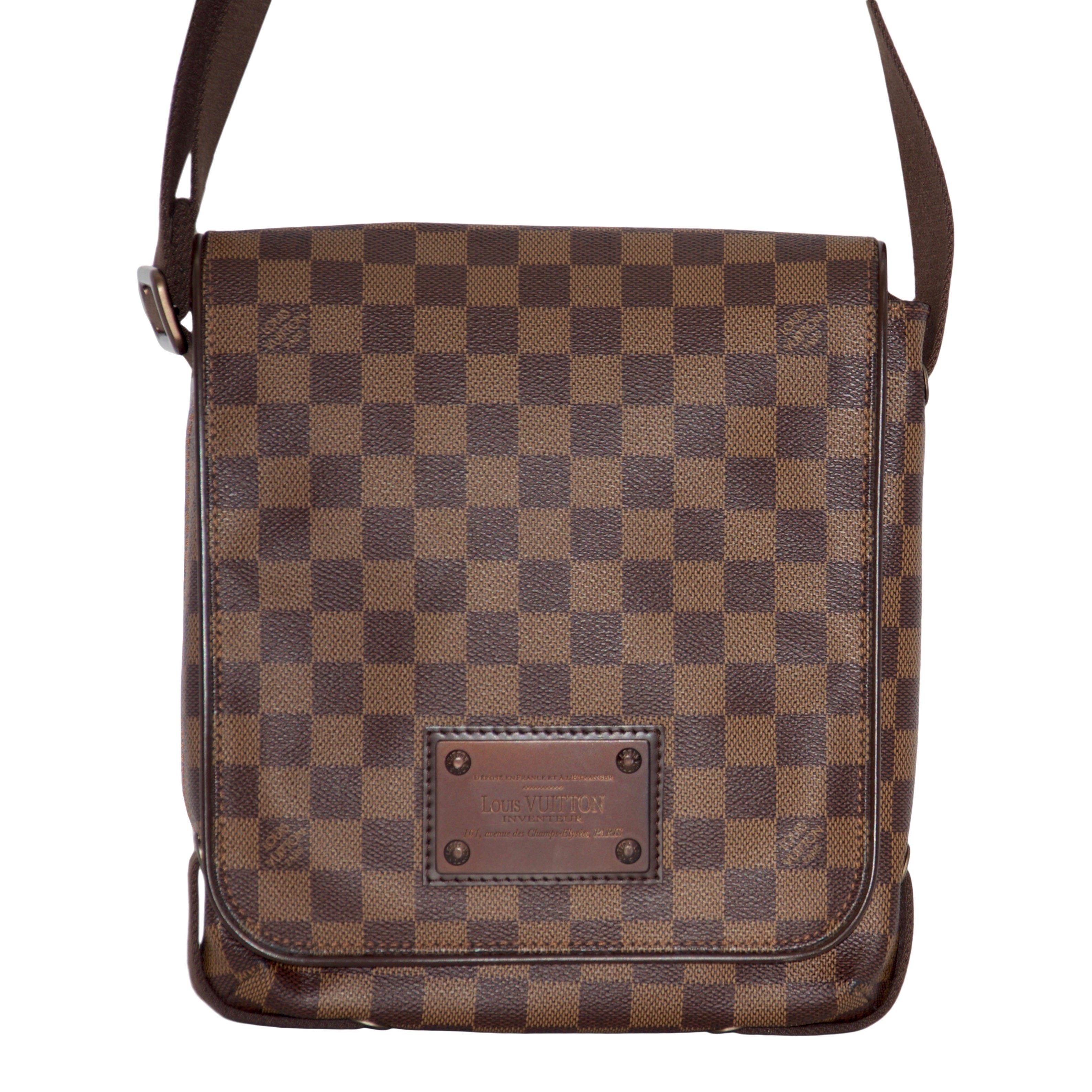 Louis Vuitton - Brooklyn Pochette Plate Damier Ebene Canvas