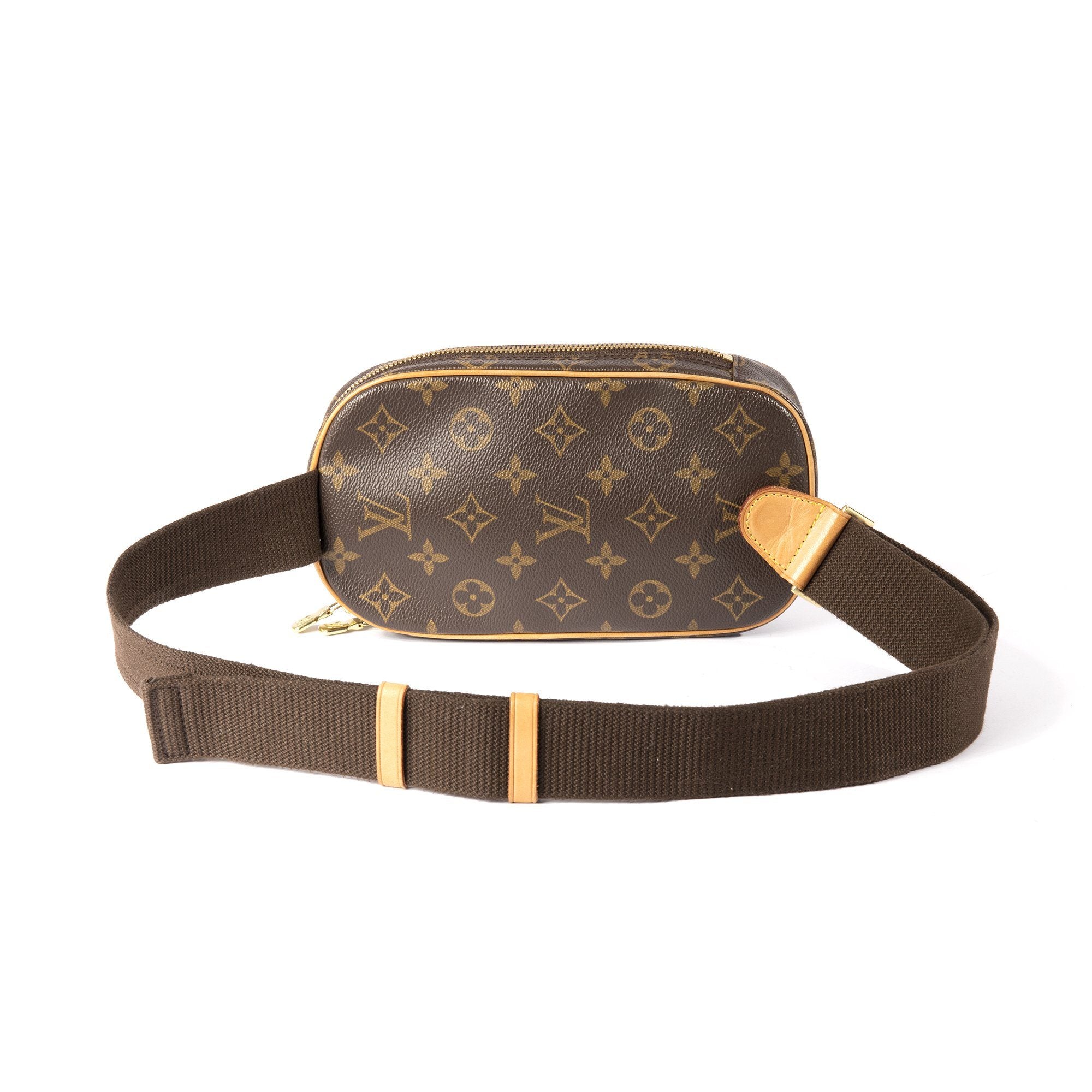 $1000 Louis Vuitton Monogram Canvas Pochette Gange Crossbody Waist Pouch Bag  - Lust4Labels