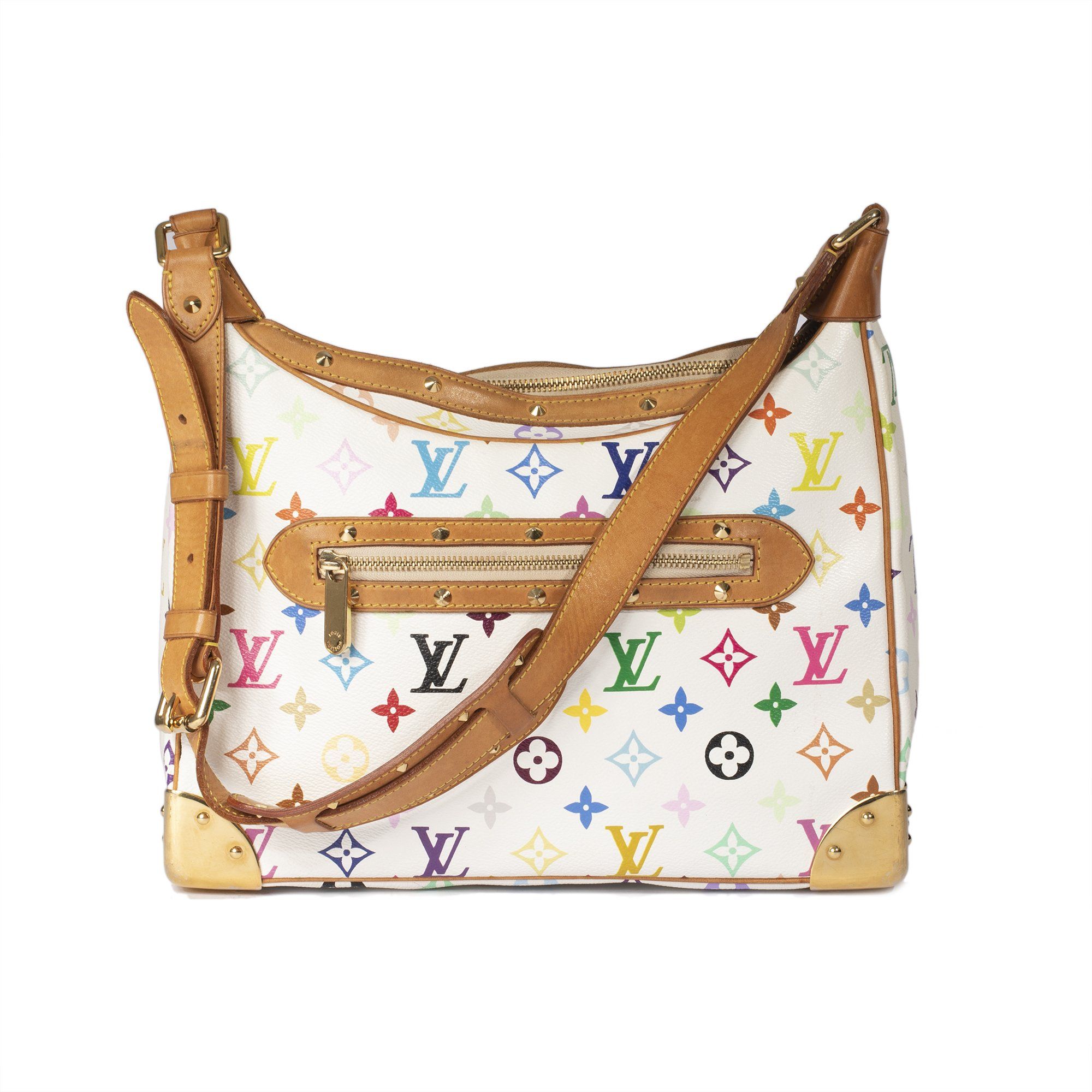 Louis Vuitton Black Takashi Murakami Boulogne Shoulder Bag