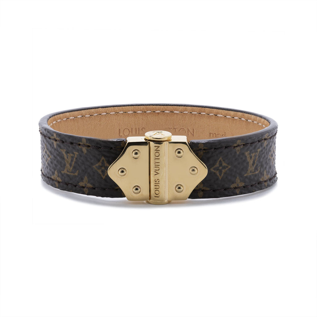 Louis Vuitton Black Monogram Inclusion TPM Bangle Bracelet - Yoogi's Closet