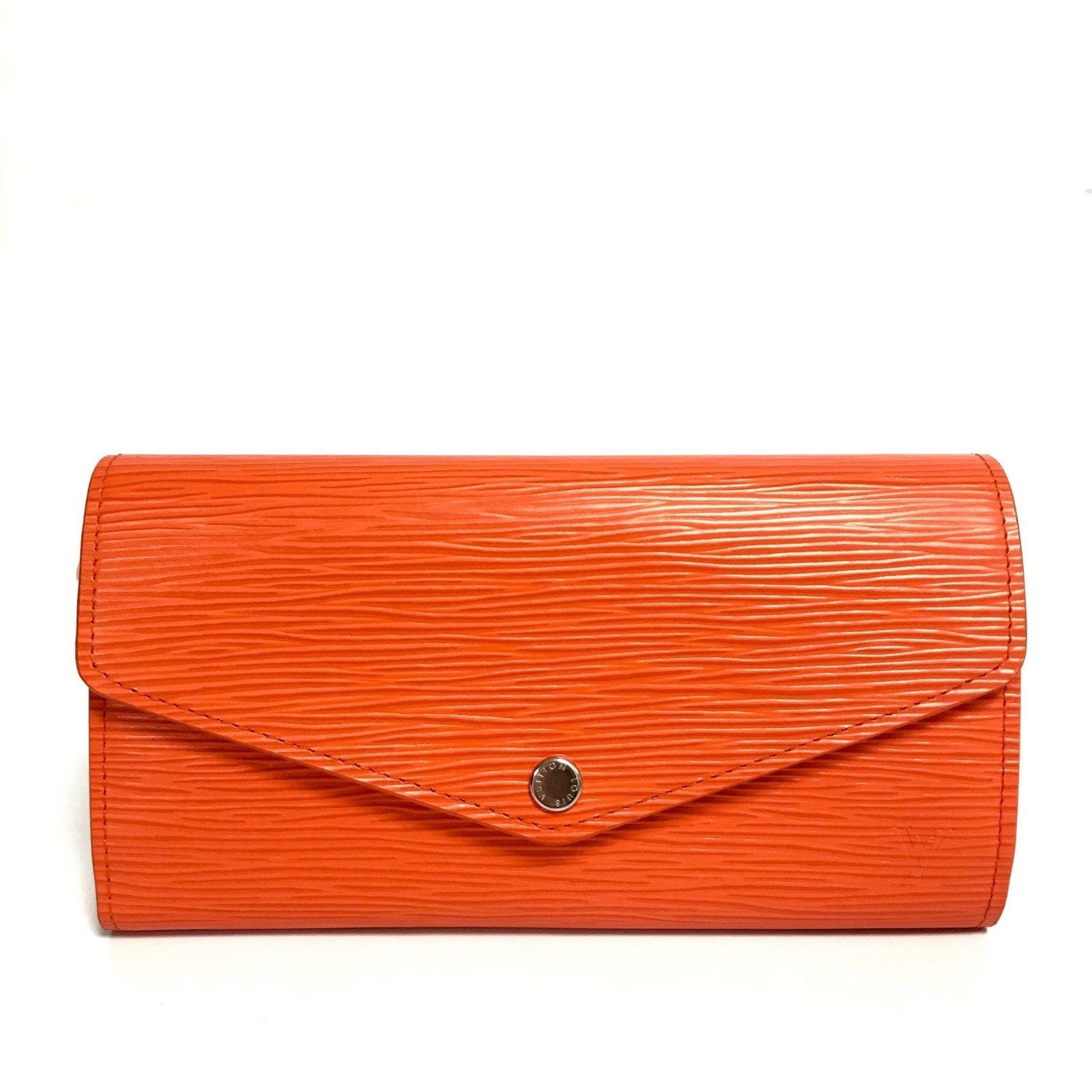 Louis Vuitton Orange Epi Leather Sarah Wallet - Oliver Jewellery
