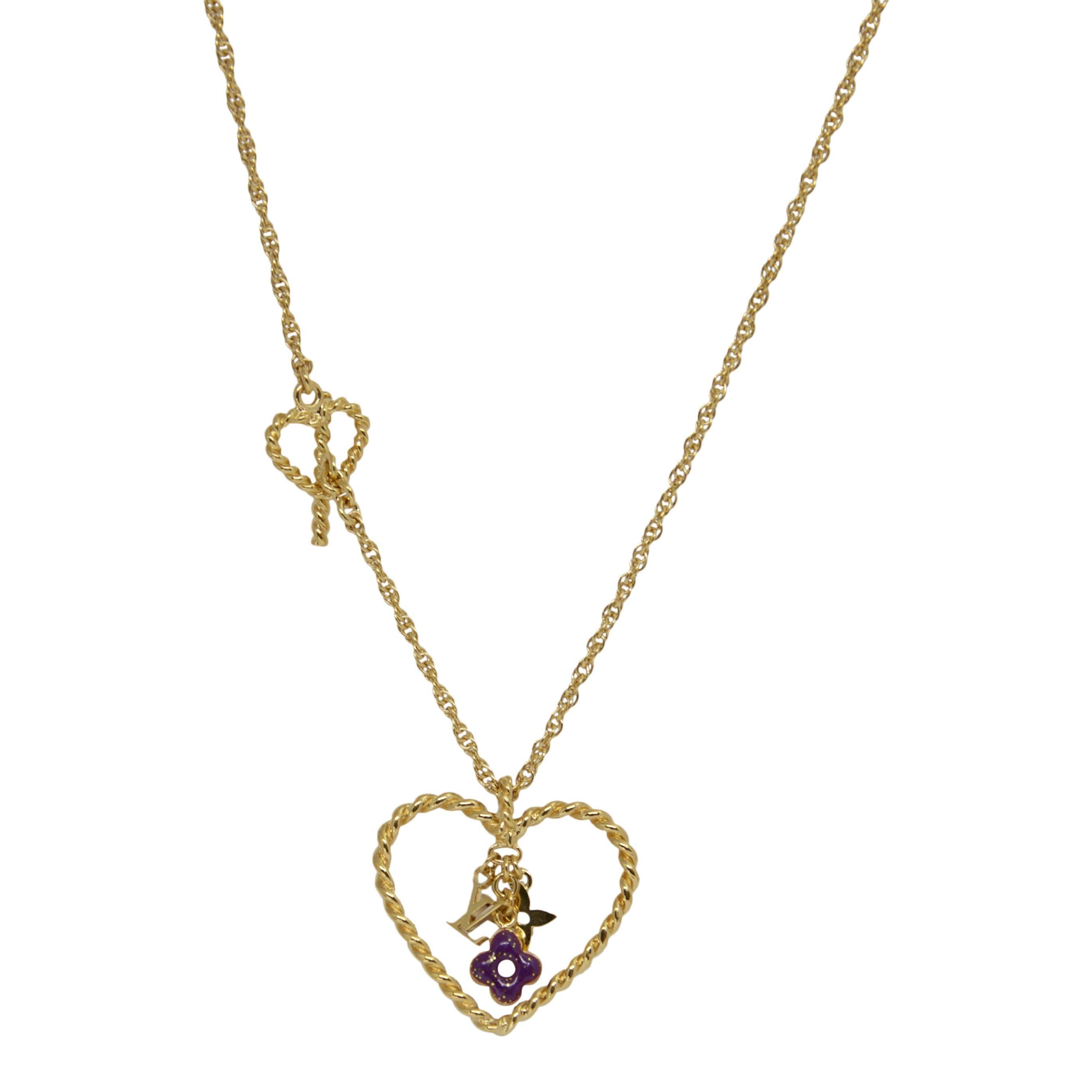 Louis Vuitton Sweet Monogram In My Heart Pendant Necklace ...