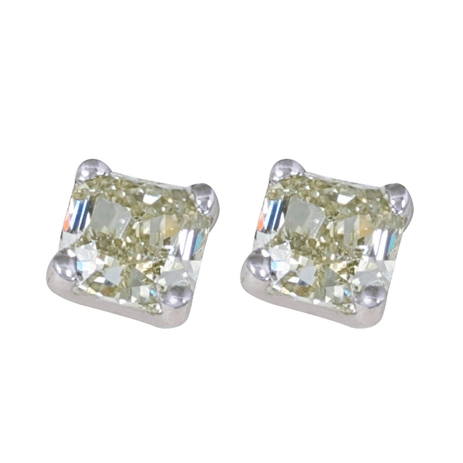 Natural Yellow Diamond Stud Earrings Oliver Jewellery