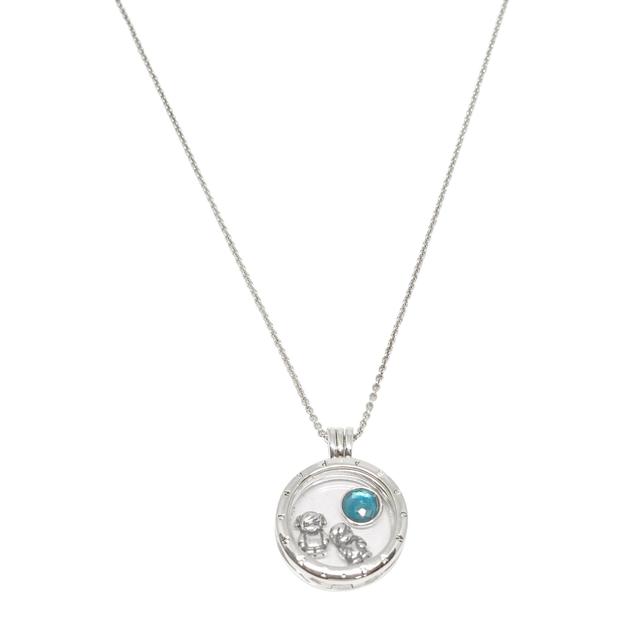 Pandora Floating Locket Pendant Necklace with 3 Petite Charms Oliver