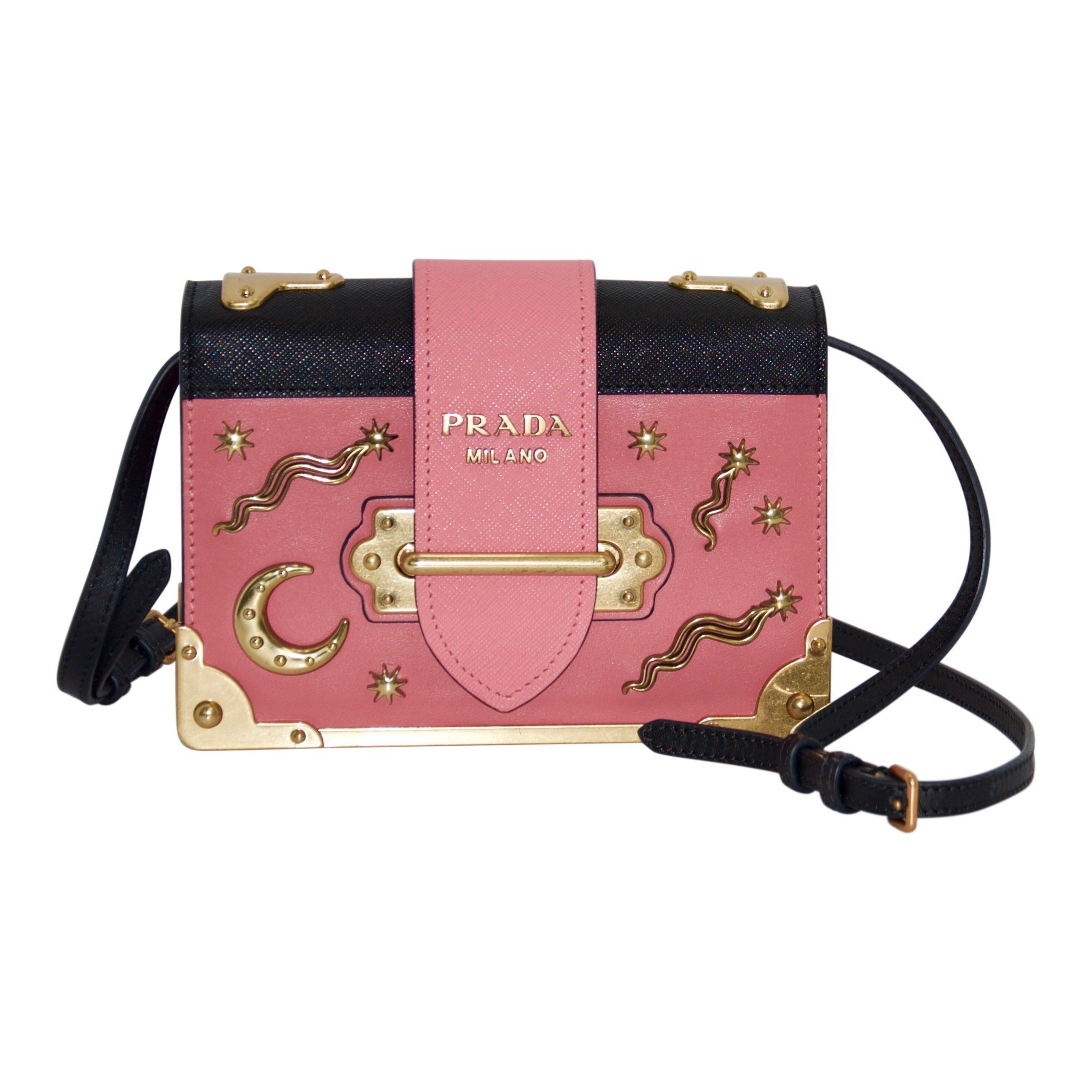 prada cahier bag pink