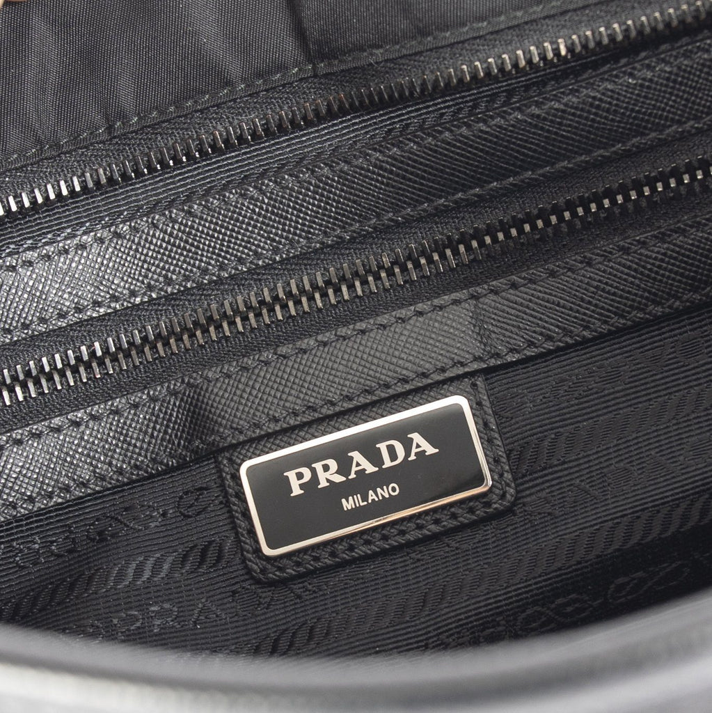 Prada Saffiano-Trimmed Tessuto Nylon Messenger Bag– Oliver Jewellery