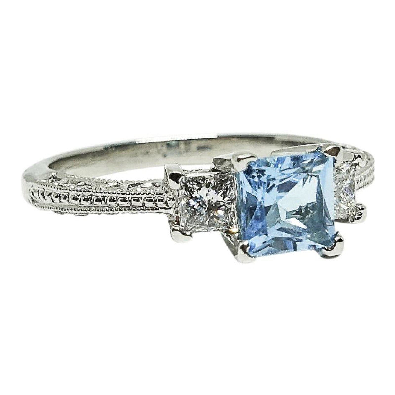 Tacori Blue Topaz and Diamond Engagement Ring– Oliver Jewellery