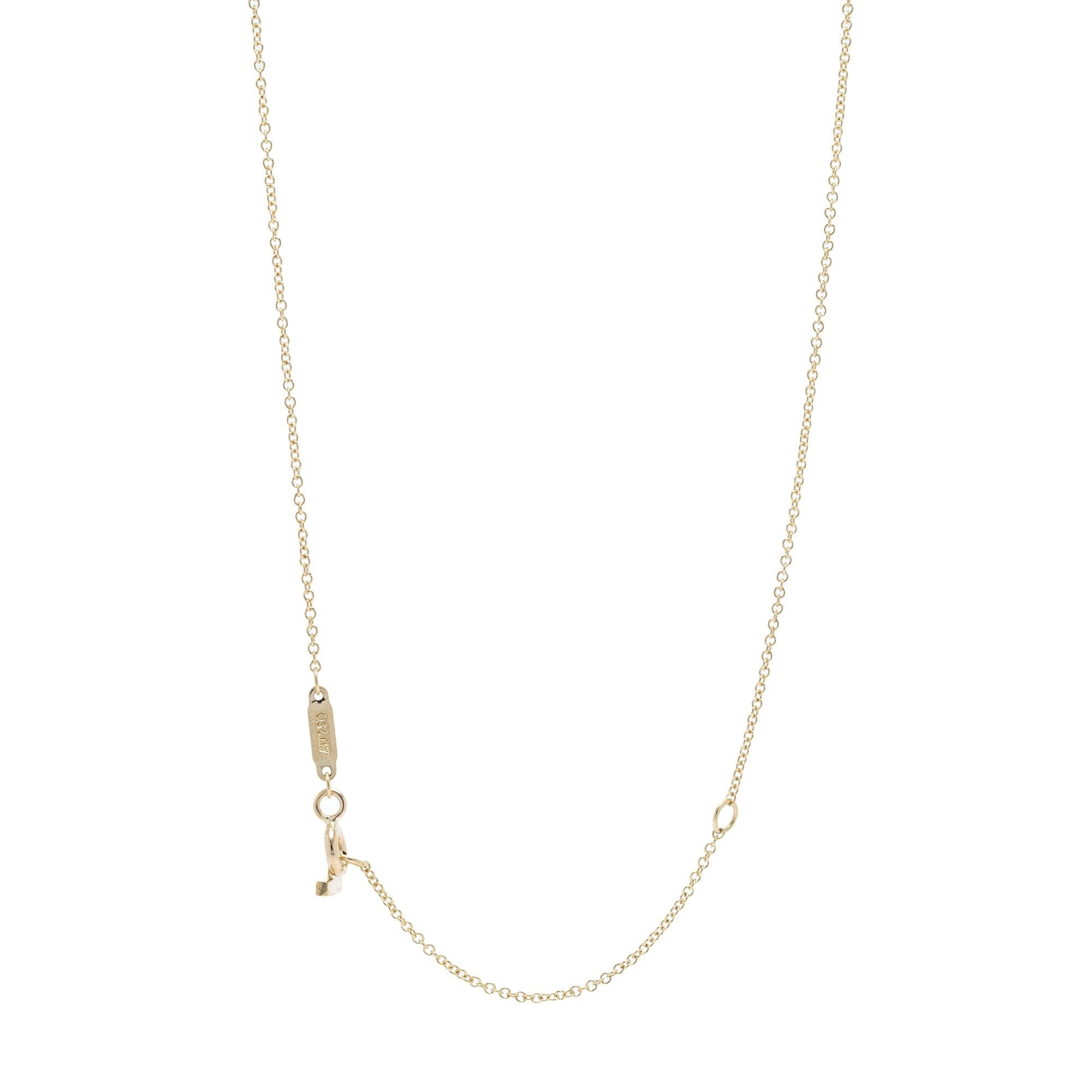 Tiffany & Co. 18k Gold T Smile Pendant Necklace– Oliver Jewellery