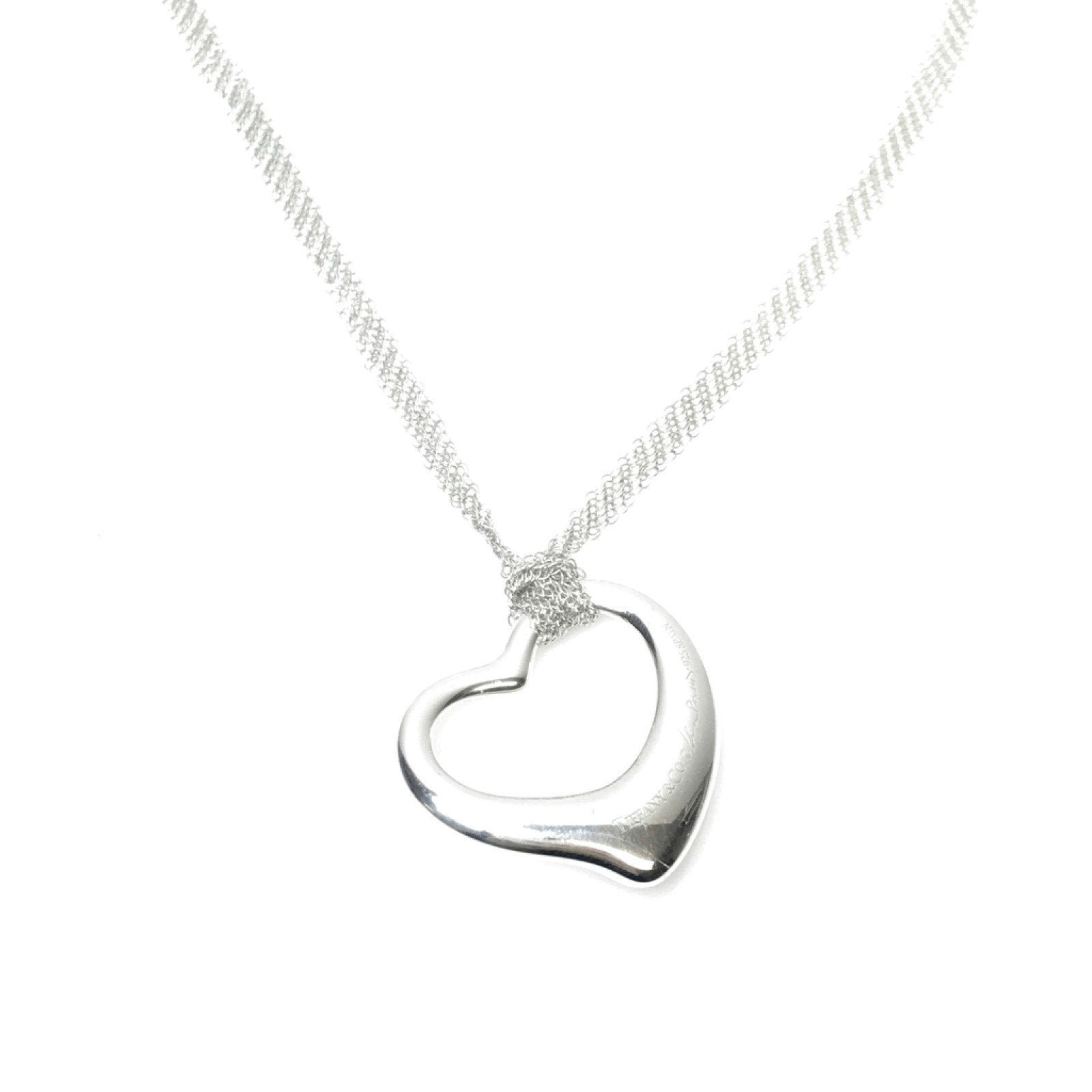 Tiffany & Co. Elsa Peretti Open Heart Pendant Necklace– Oliver Jewellery