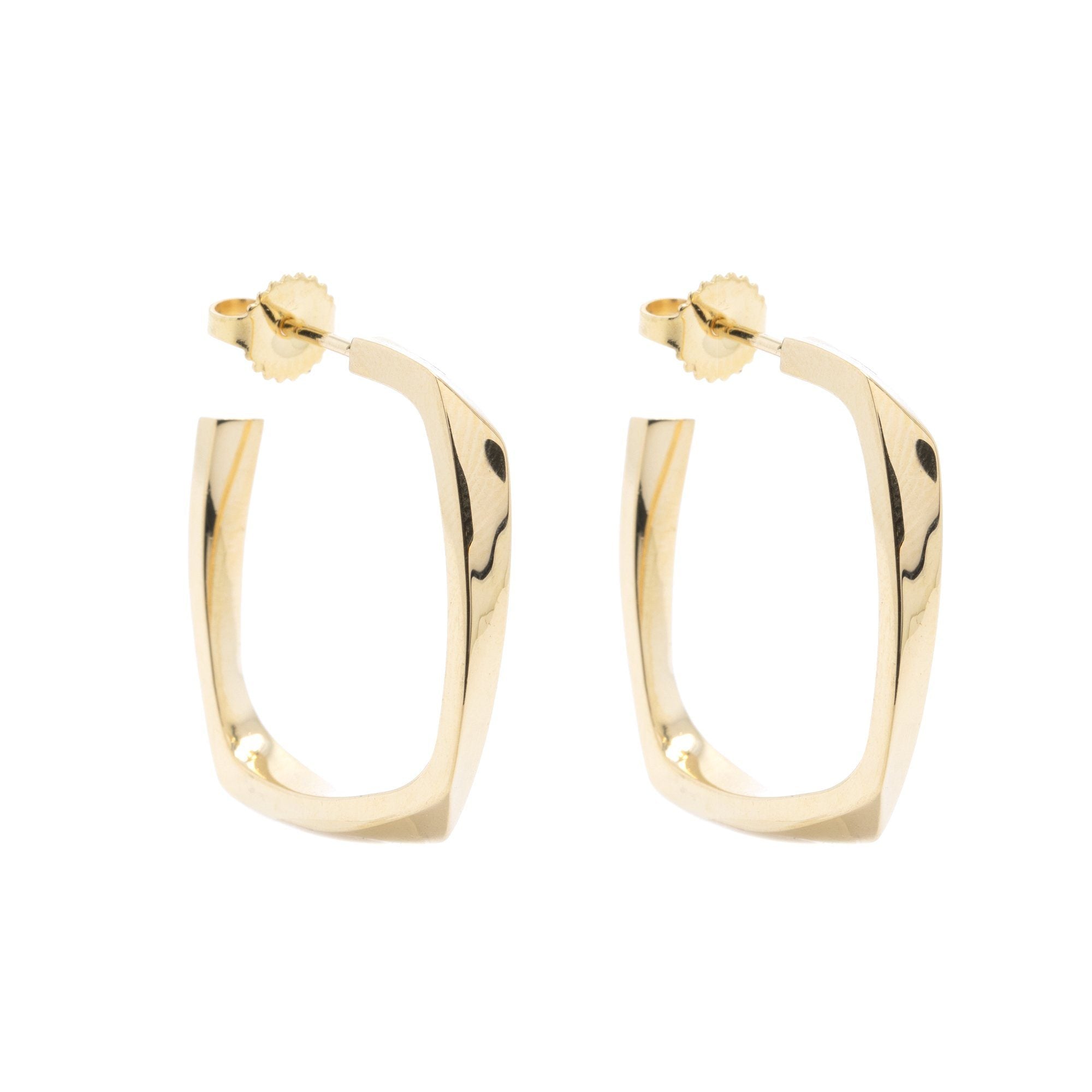 Tiffany & Co. Frank Gehry 18k Gold Torque Hoop Earrings– Oliver Jewellery