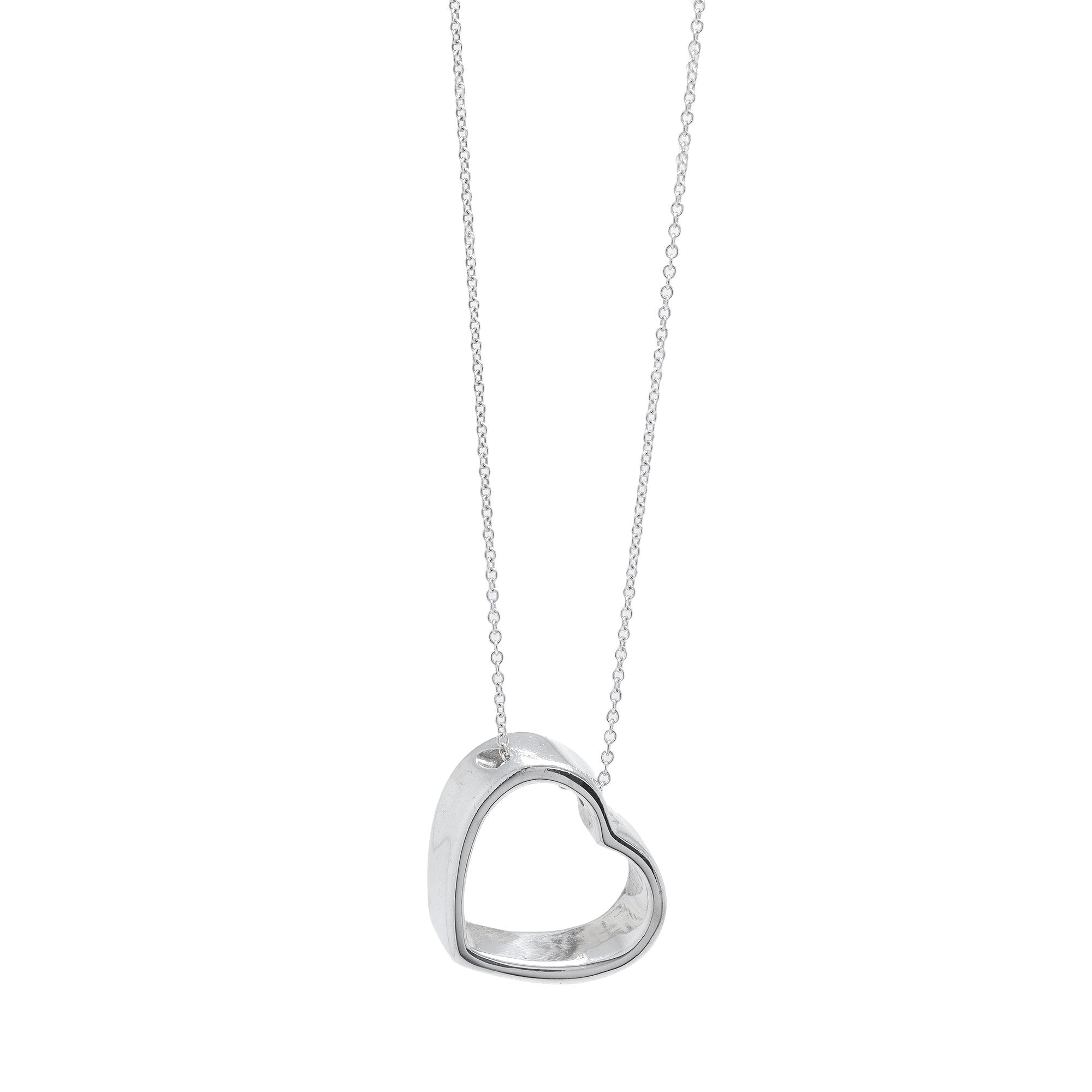 Tiffany & Co. Open Heart Pendant Necklace– Oliver Jewellery