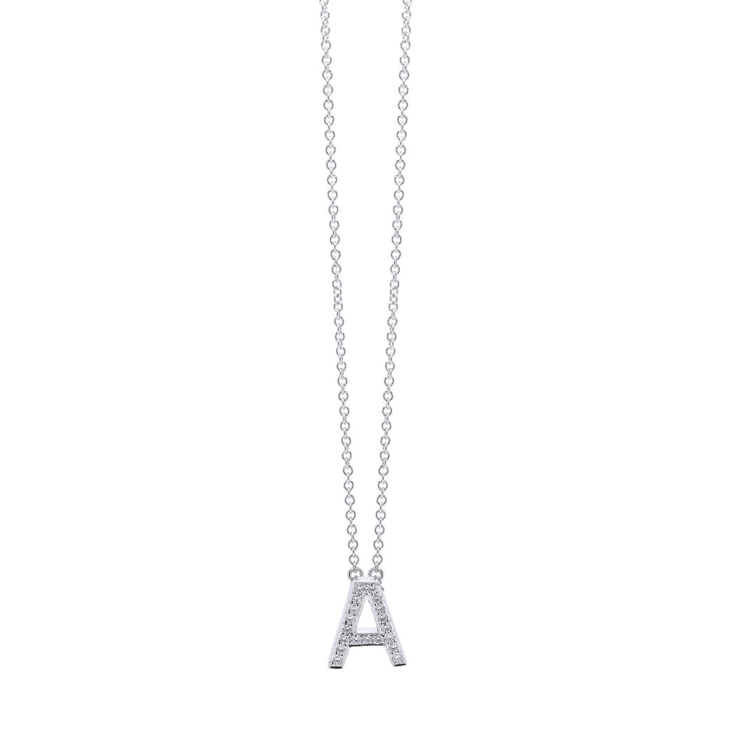 Tiffany & Co. Platinum & Diamond Letter 'A' Pendant ...